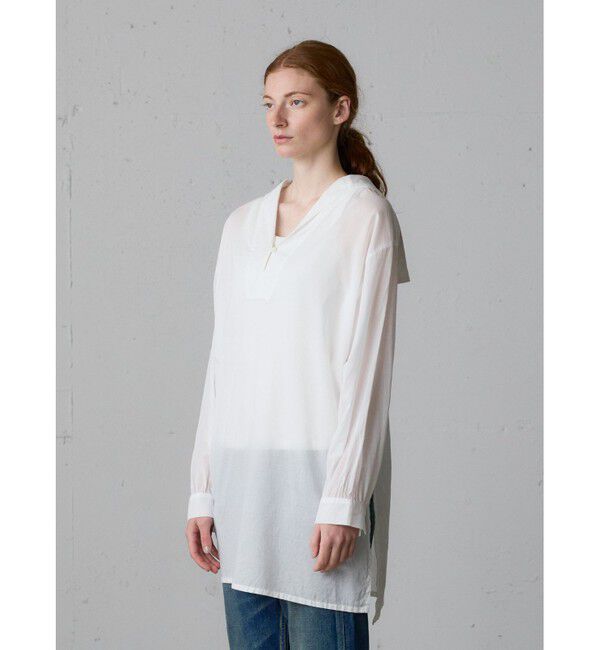 MidiUmi「MidiUmi シースルーセーラーカラーチュニック」|ワンピース|