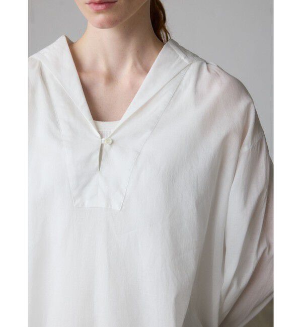 MidiUmi「MidiUmi シースルーセーラーカラーチュニック」|ワンピース|