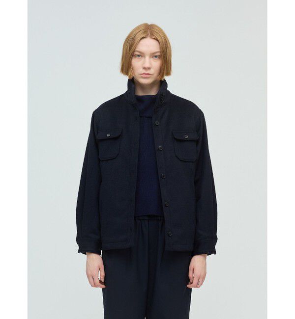 mizuiro ind「mizuiro ind バックボアシャツジャケット」|その他|