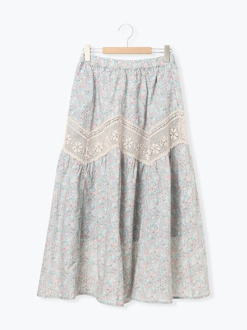 Samansa Mos2「柄アソートティアードレーススカート」|スカート|