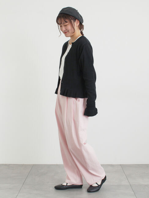 Samansa Mos2「フリルニットカーディガン」|カーディガン|