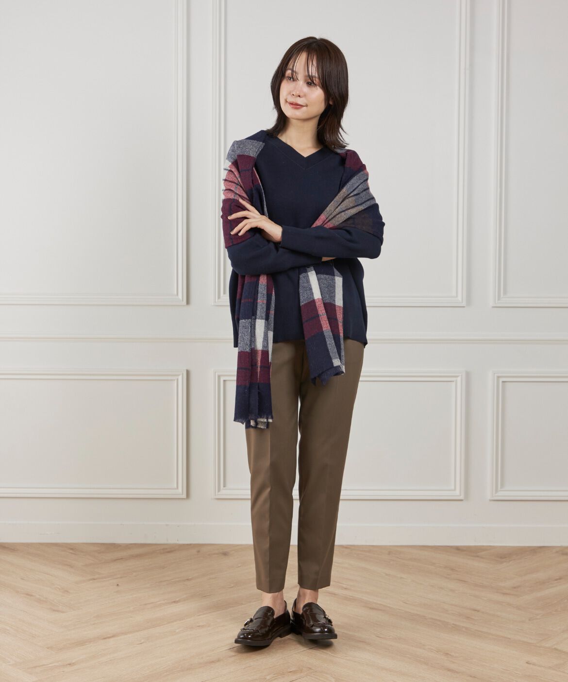 DAY by DAY it&rsquo;s international「Vネックニットプルオーバー《Melty air organic cotton》」|ニット・セーター|