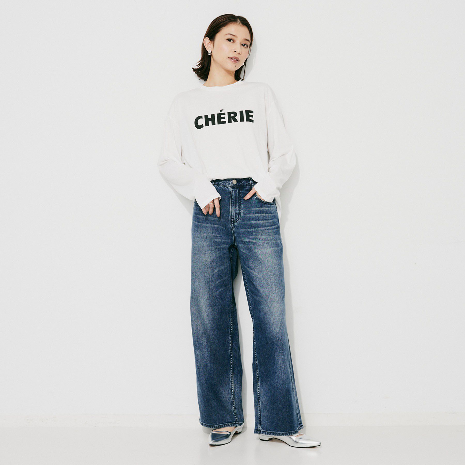 UNTITLED「【CHIGNON】CHERIE シンプルロゴTシャツ」|Tシャツ・カットソー|