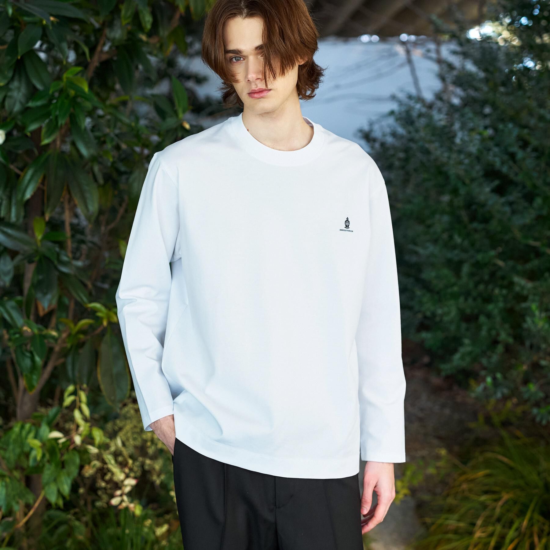 DRESSTERIOR「【接触冷感/UVカット/抗菌防臭/しわ防止】クールデオドラント ロングTシャツ」|Tシャツ・カットソー|