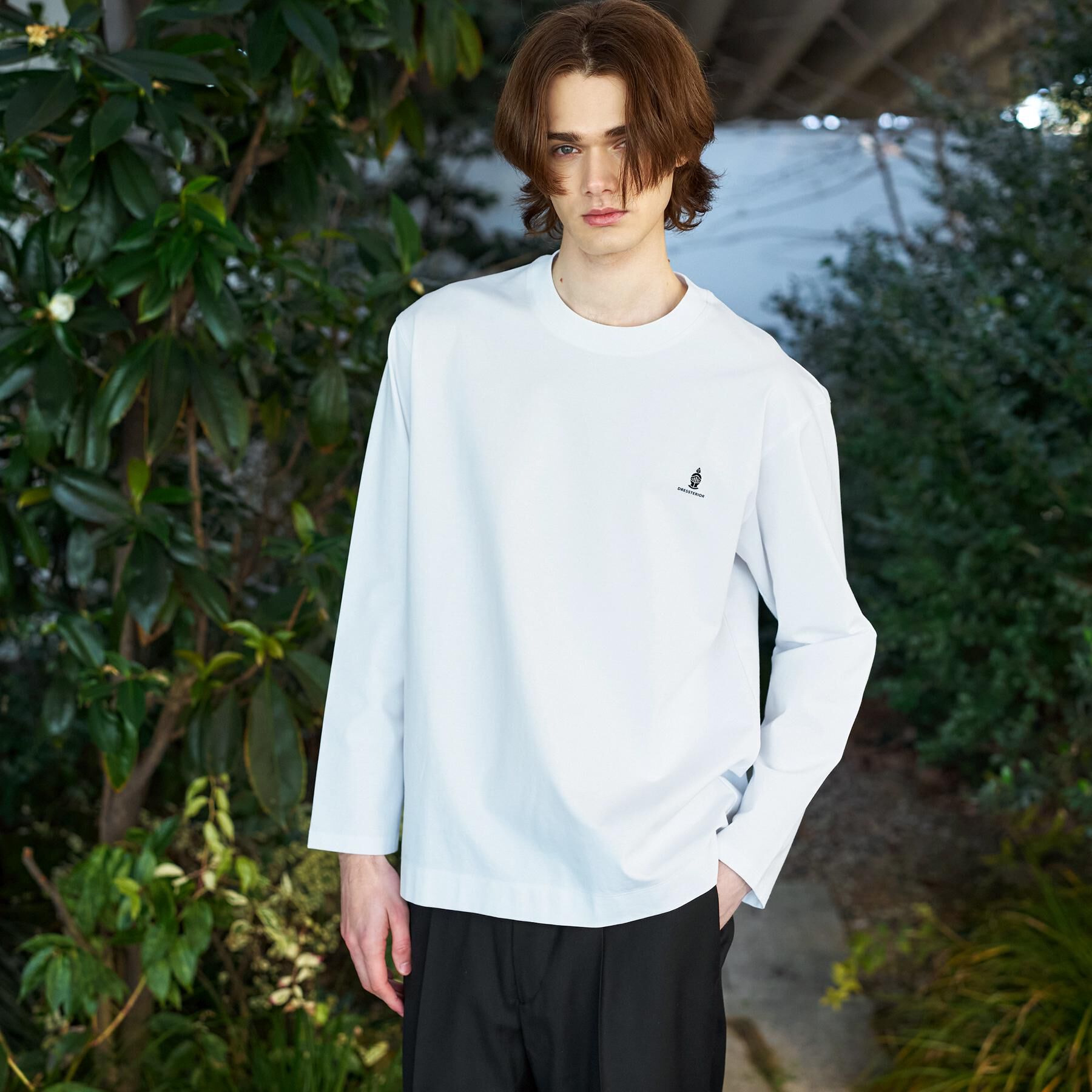 DRESSTERIOR「【接触冷感/UVカット/抗菌防臭/しわ防止】クールデオドラント ロングTシャツ」|Tシャツ・カットソー|