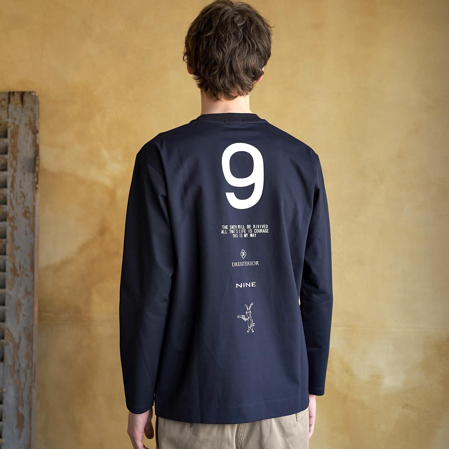 DRESSTERIOR「【接触冷感/UVカット/抗菌防臭/しわ防止】クールデオドラント ロングTシャツ」|Tシャツ・カットソー|ブラック(019)