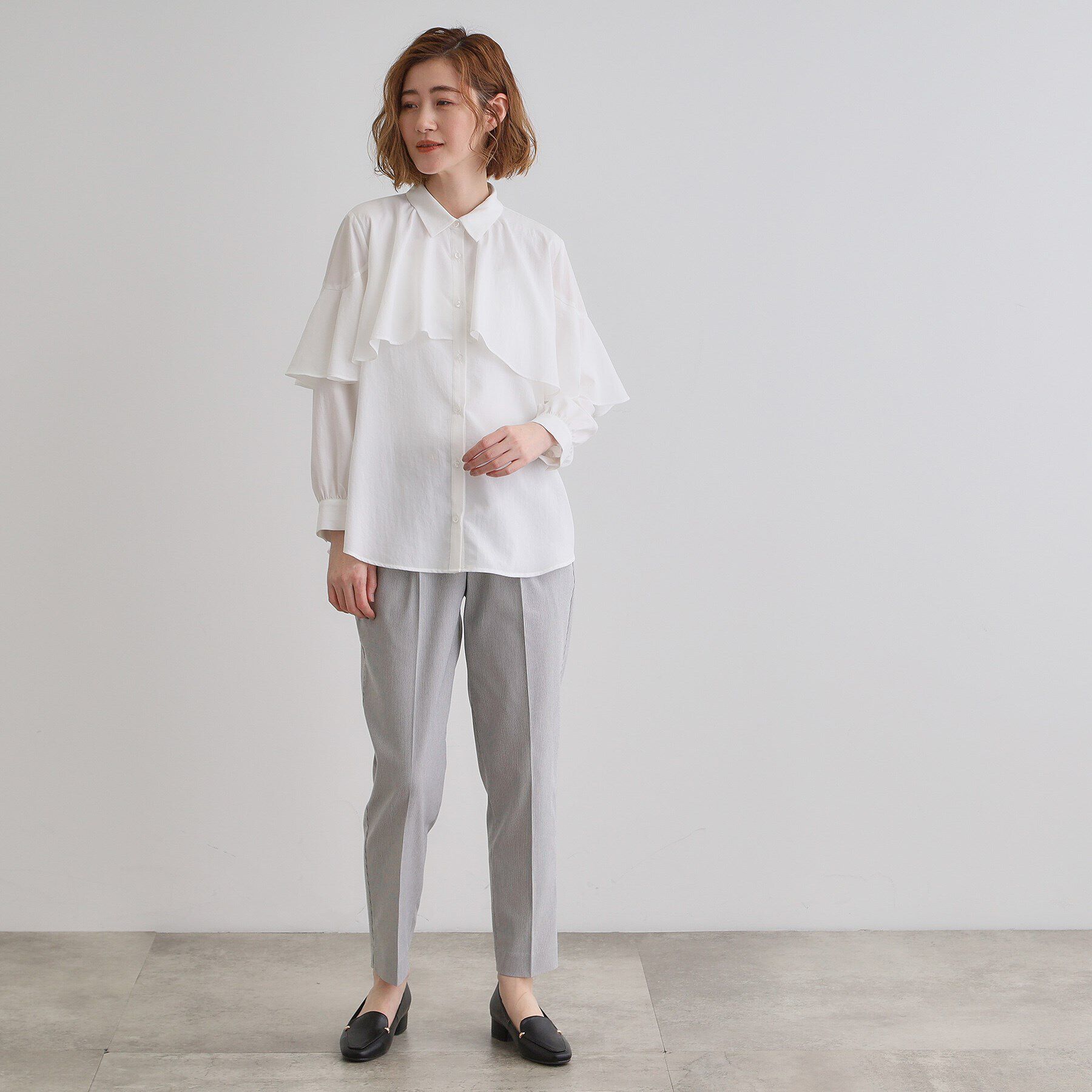 grove「ケープフリルシャツブラウス」|シャツ・ブラウス|