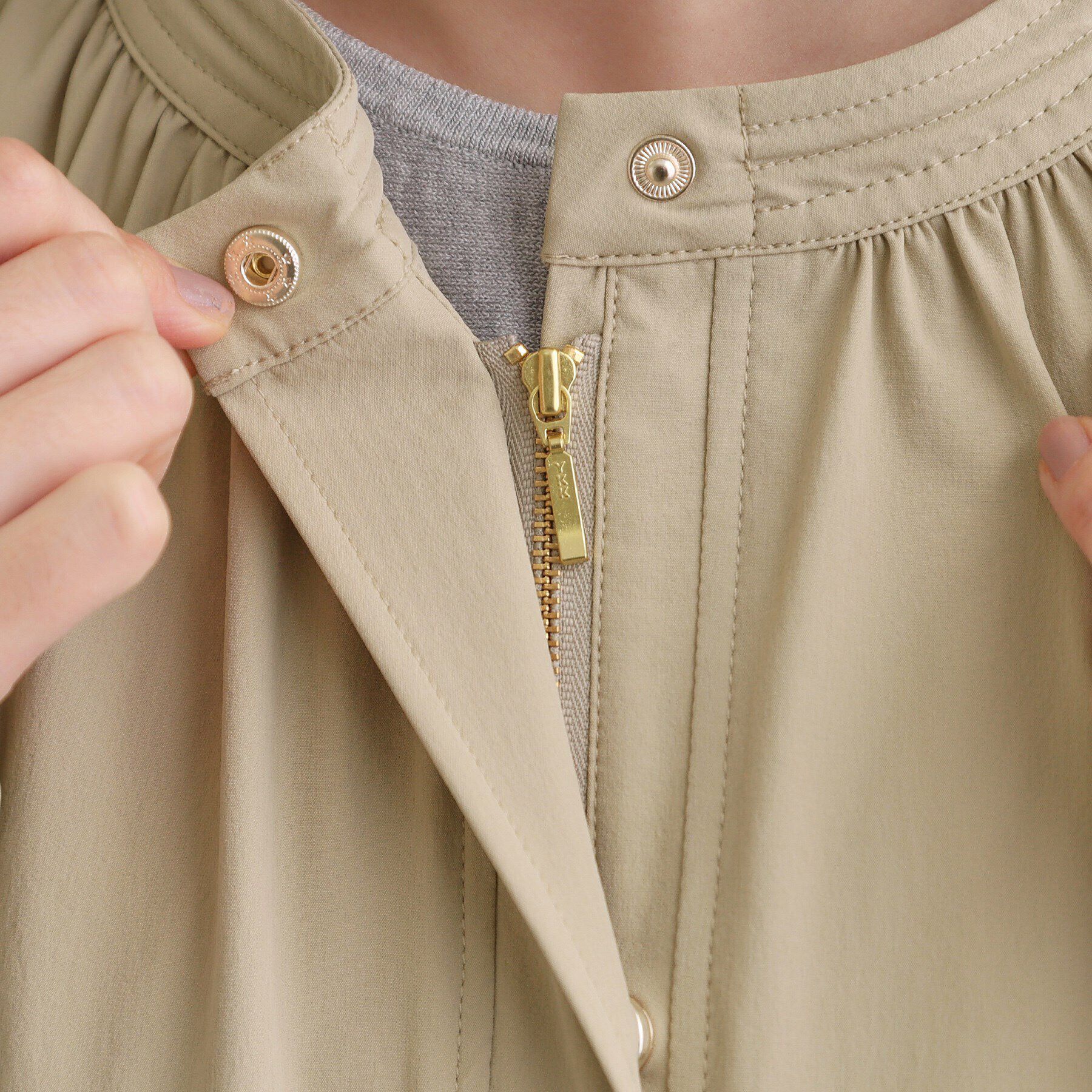 grove「【撥水・洗える】テントラインブルゾン」|ブルゾン・スタジャン|