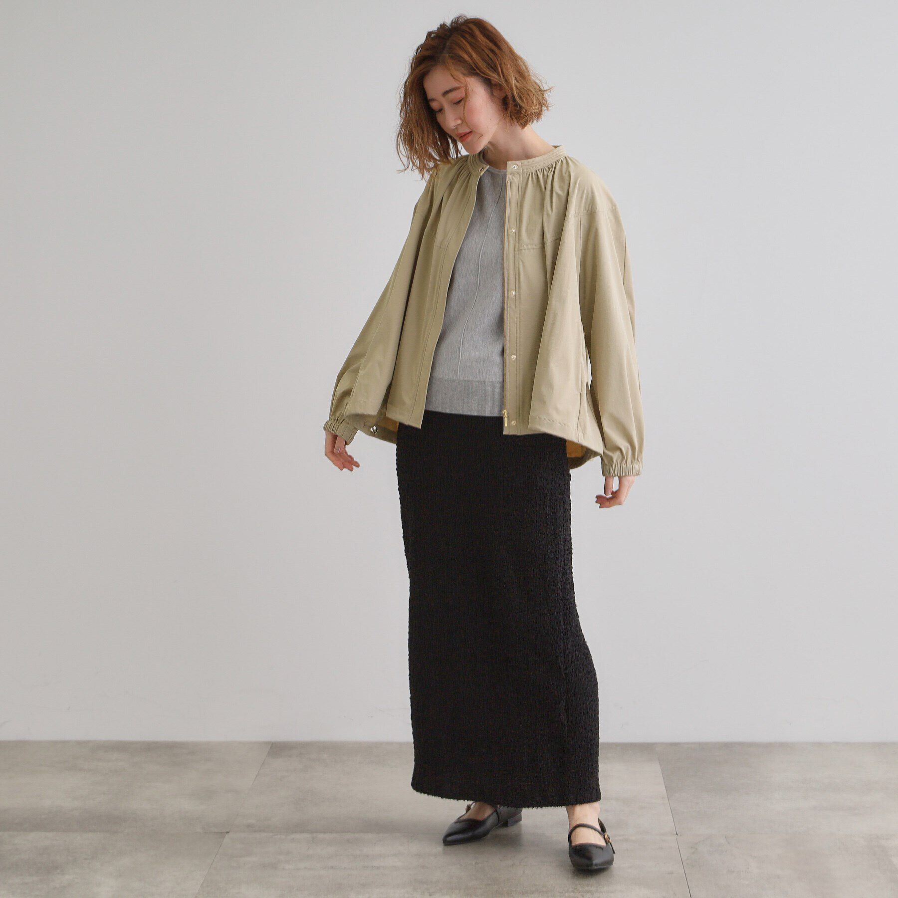 grove「【撥水・洗える】テントラインブルゾン」|ブルゾン・スタジャン|