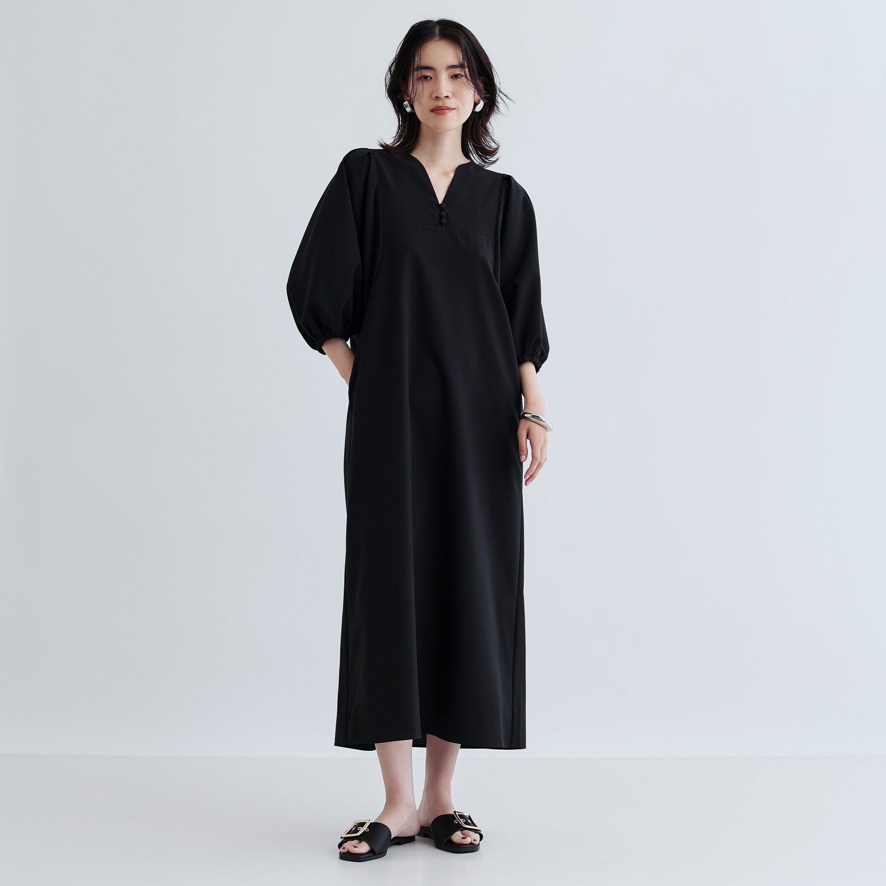 GALLEST「フォルムスリーブワンピース」|ワンピース|