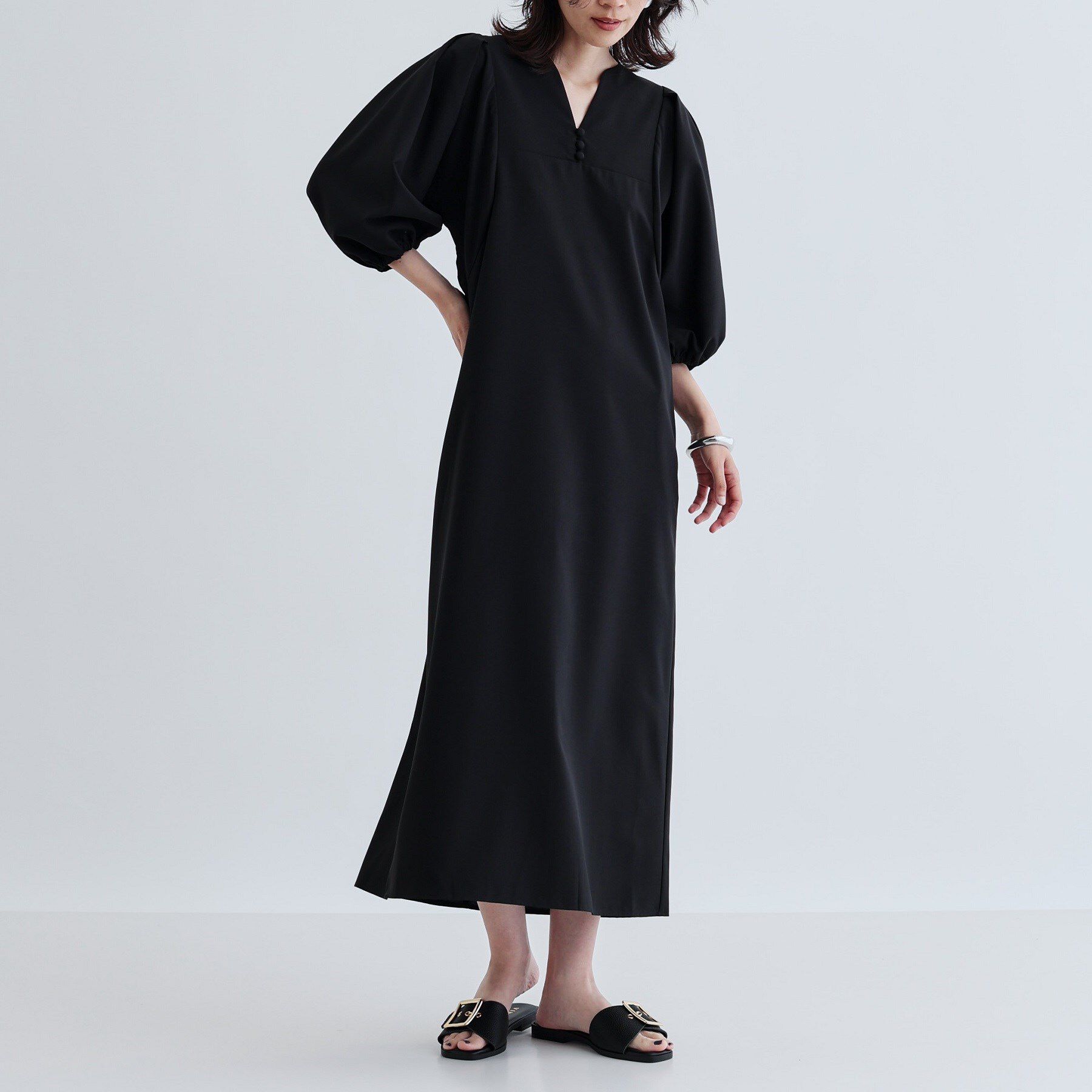 GALLEST「フォルムスリーブワンピース」|ワンピース|