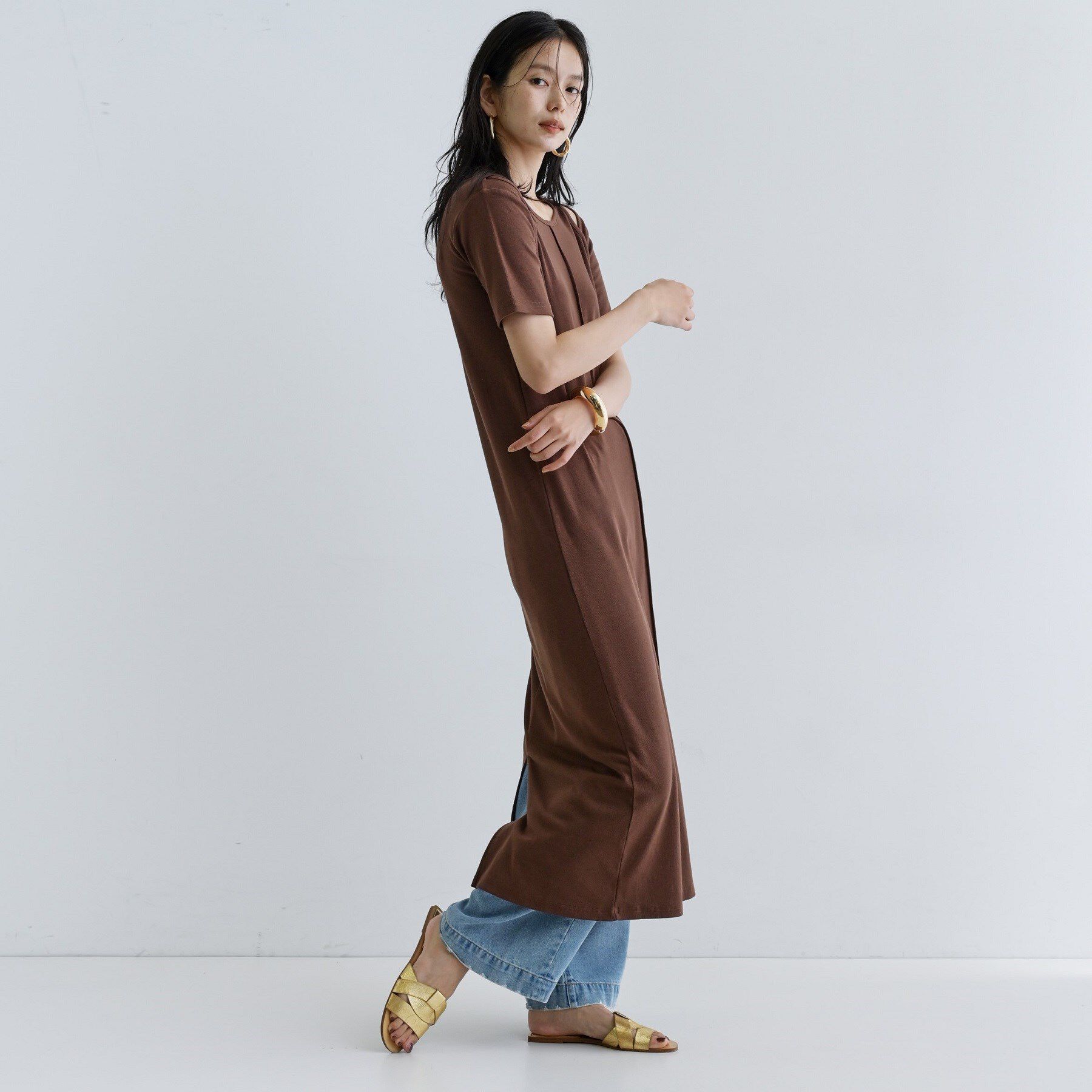 GALLEST「【一部店舗限定】リブカットソーワンピース」|ワンピース|