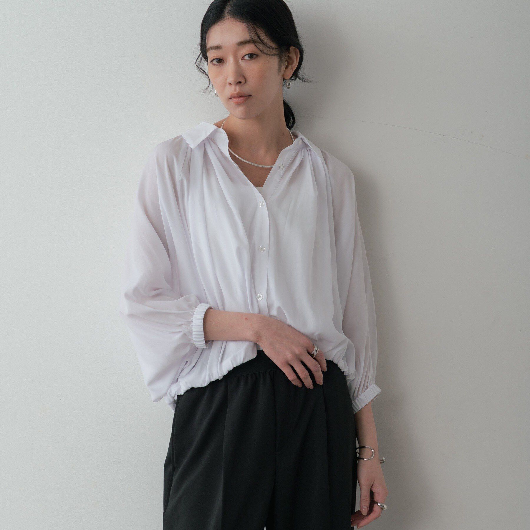 GALLEST「バルーンシアーブラウス」|シャツ・ブラウス|