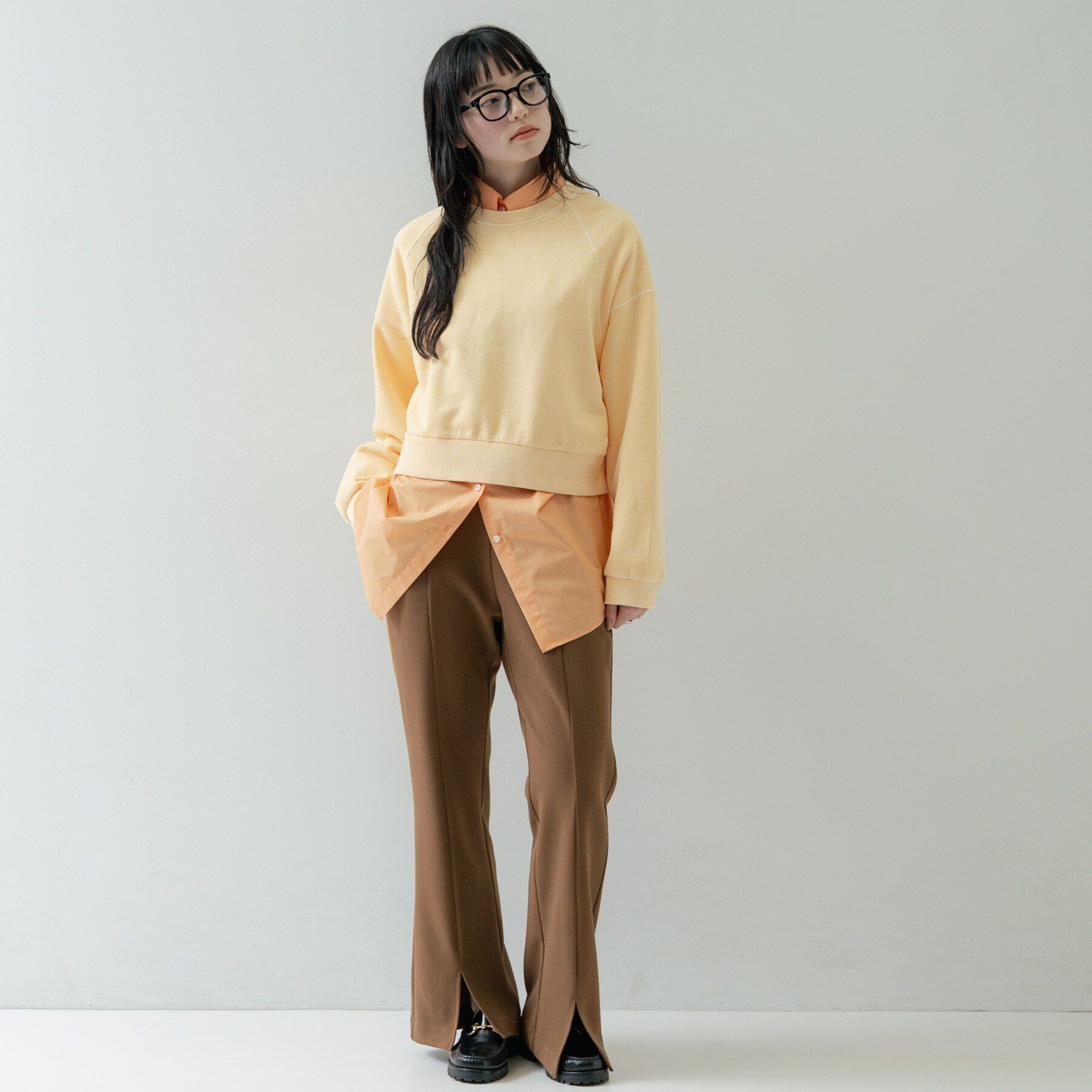 GALLEST「ワイドスリーブカラースウェット」|パーカー|