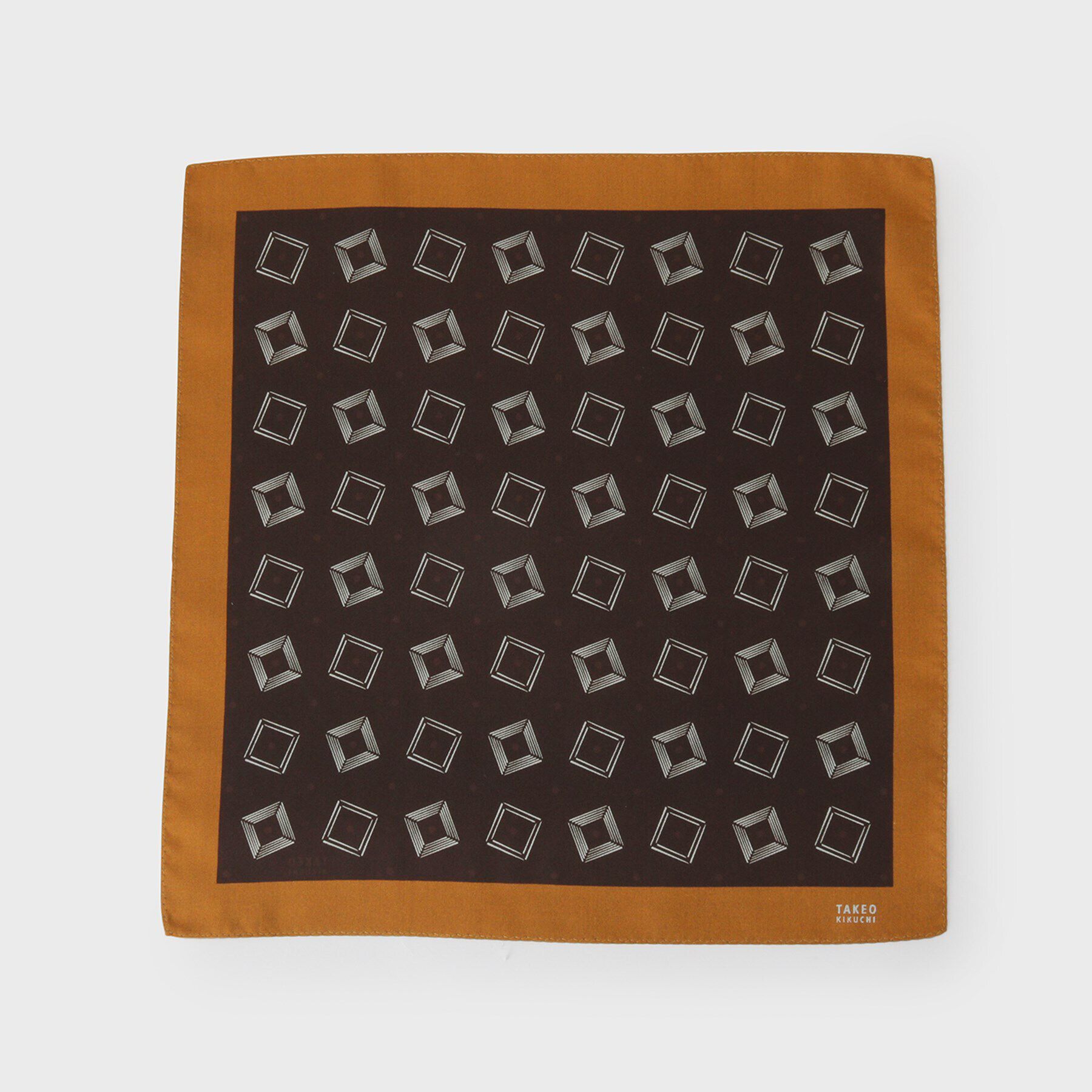 TAKEO KIKUCHI「【パーティーブライダル】リバーシブルシルクポケットチーフ」|バンダナ・スカーフ|ブラウン(543)