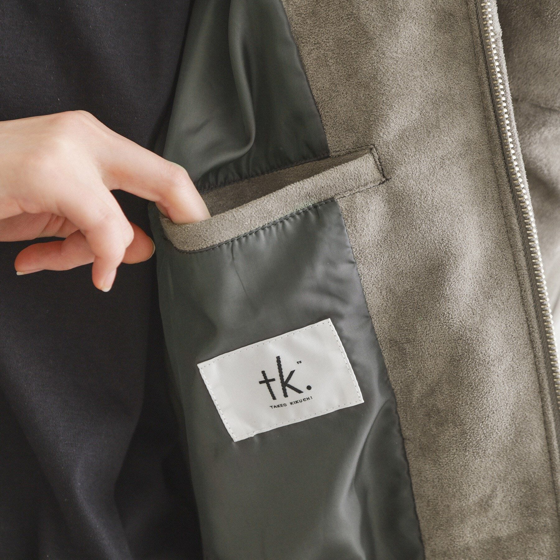 tk.TAKEO KIKUCHI「ジップショートブルゾン」|ブルゾン・スタジャン|