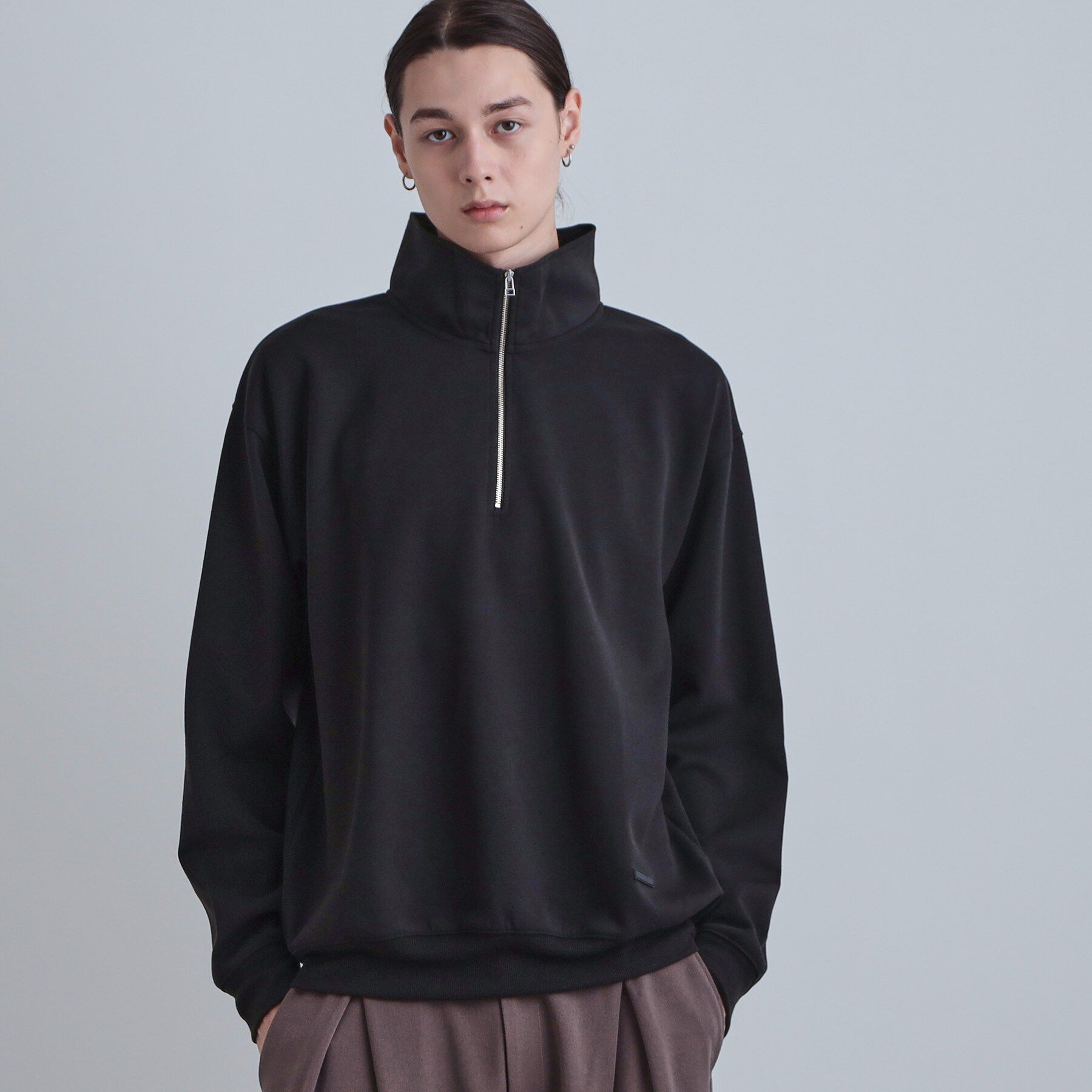 tk.TAKEO KIKUCHI「ハーフジップスウェット」|パーカー|