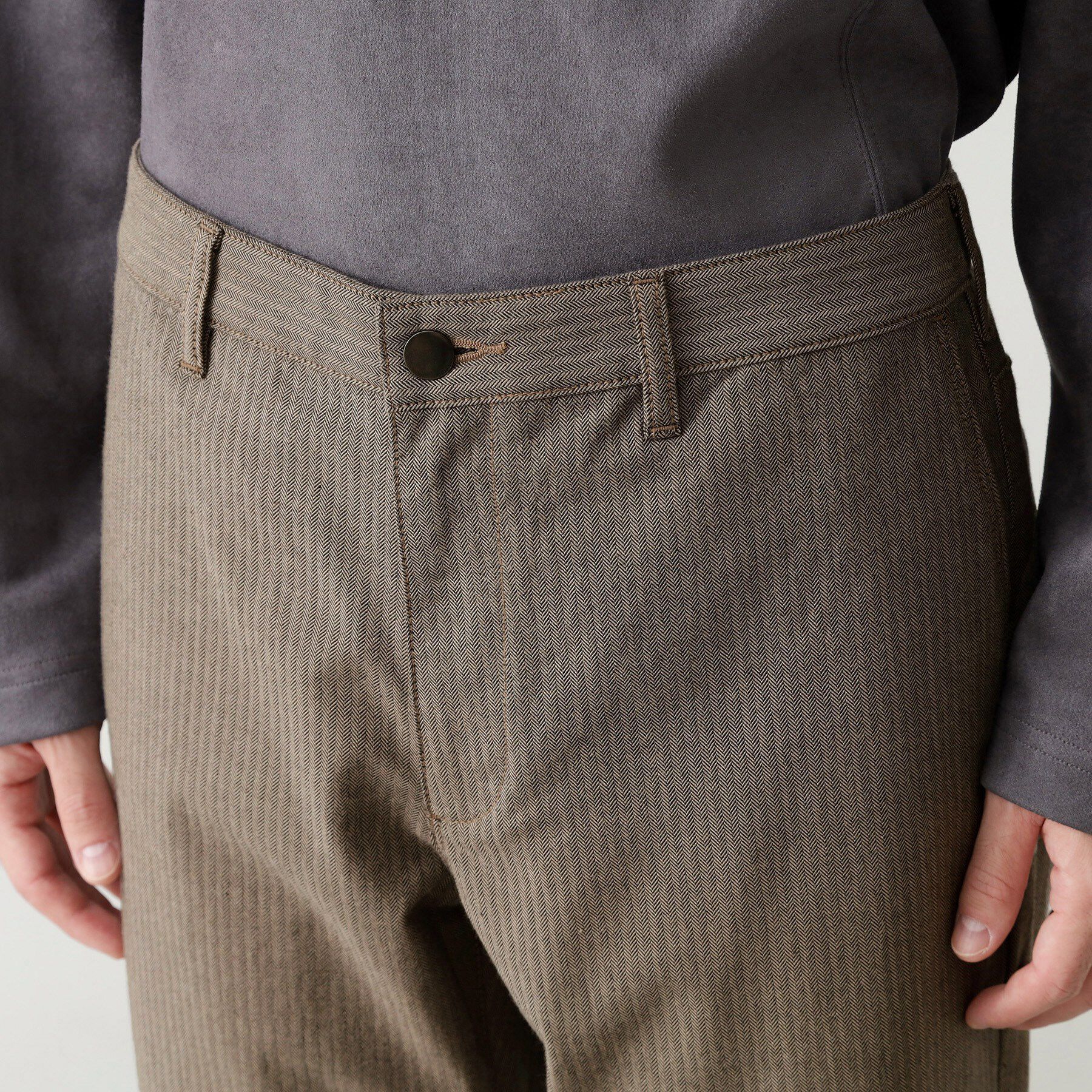 THE SHOP TK「7DAYSヘリンボンパンツ WARM【裏起毛/ストレッチ/洗濯機OK】」|その他|