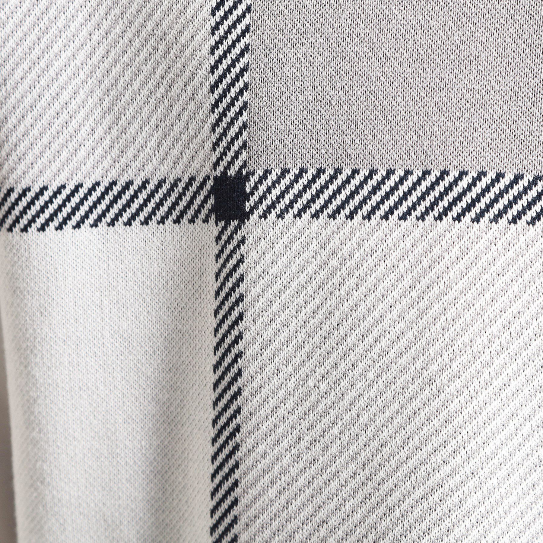 THE SHOP TK「【大人の休日スタイルにはこれ！】フロントチェック柄ニットパーカ　洗濯機OK」|パーカー|