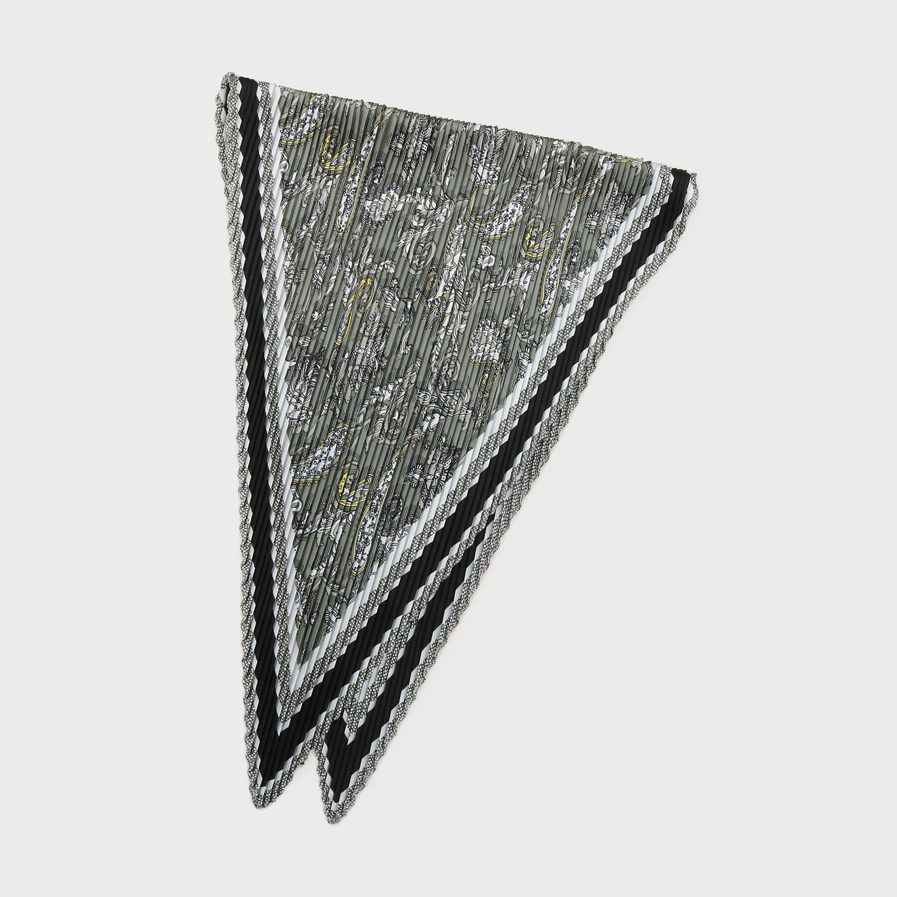 THE SHOP TK「プリーツスカーフ」|バンダナ・スカーフ|ブラック(019)