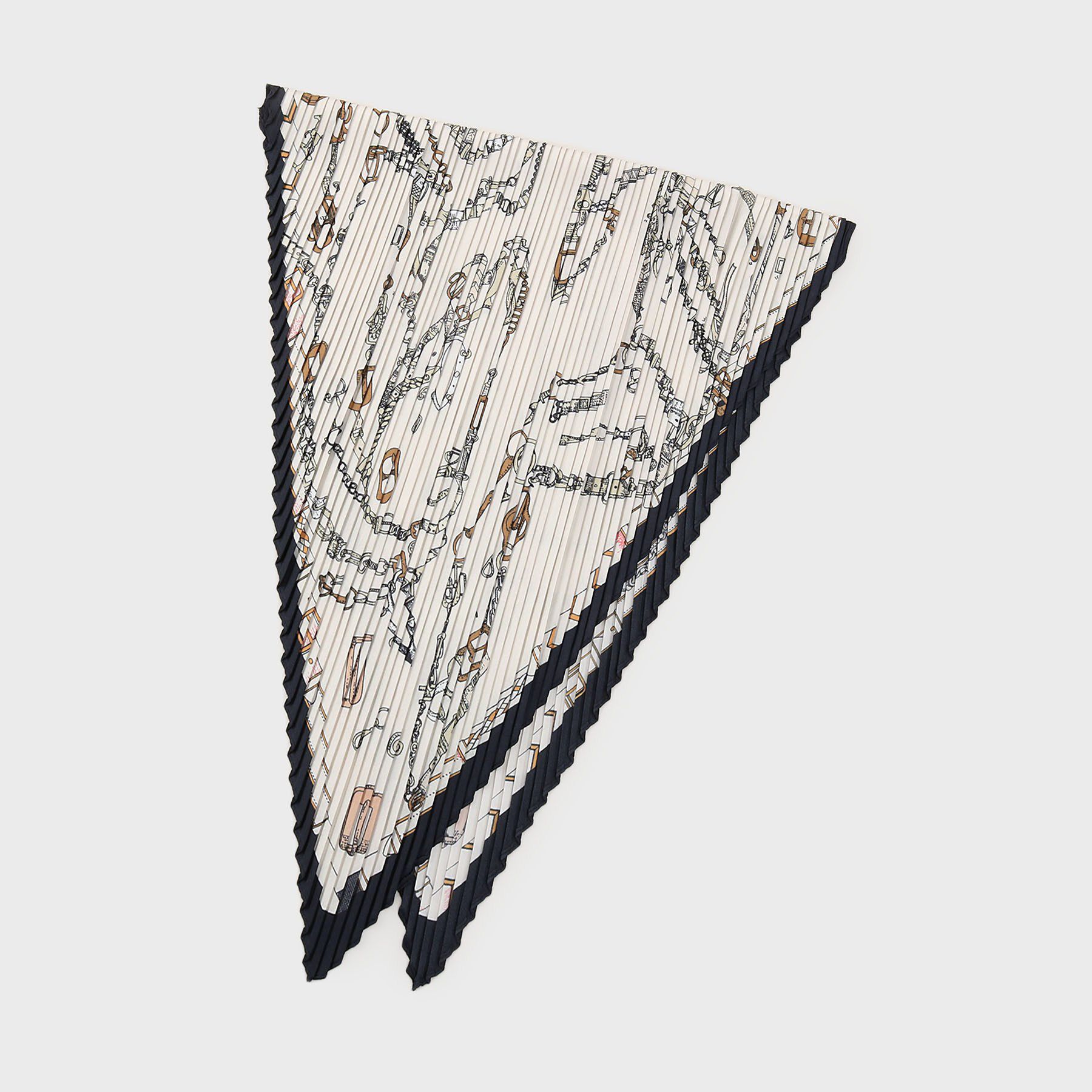 THE SHOP TK「プリーツスカーフ」|バンダナ・スカーフ|アイボリー(104)