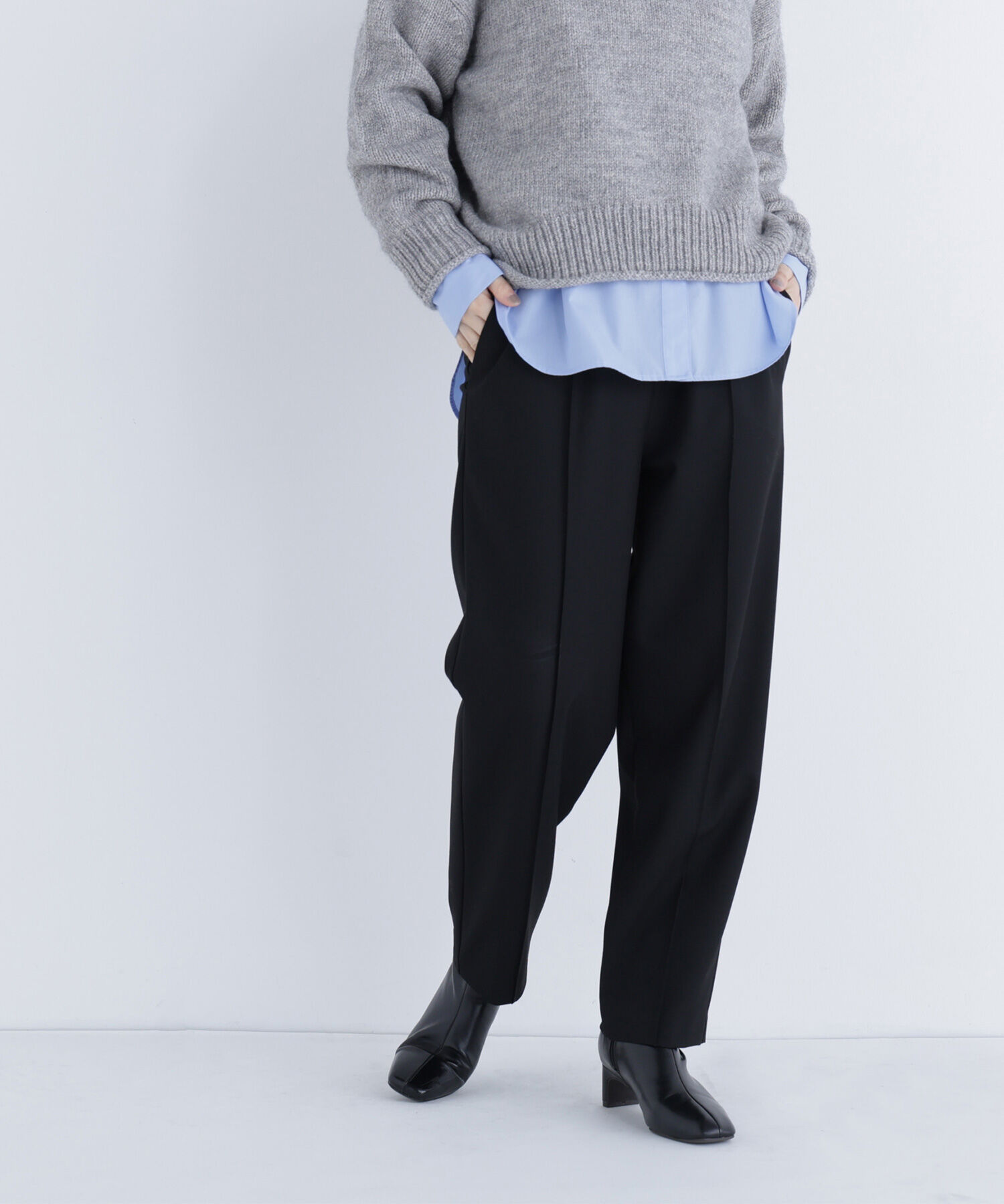  「裏起毛イージーテーパードパンツ」|その他|