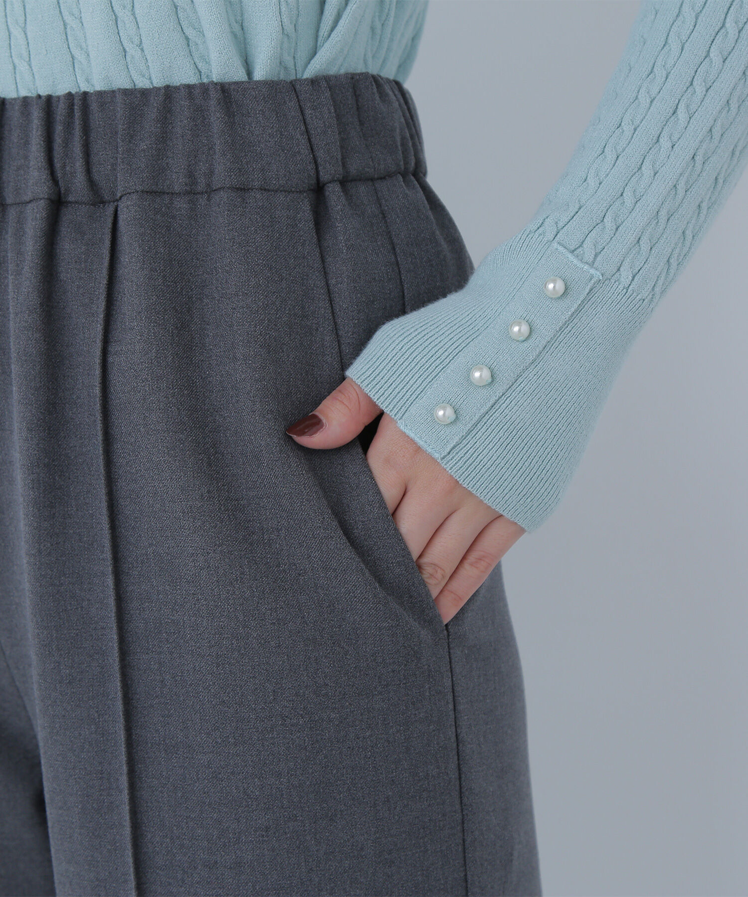  「裏起毛イージーテーパードパンツ」|その他|