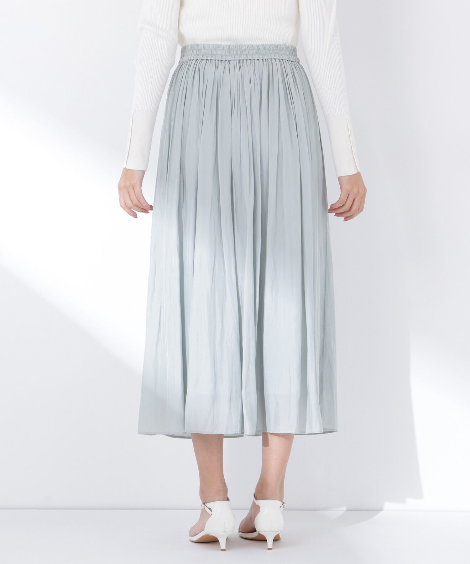  「割繊ギャザースカート」|スカート|