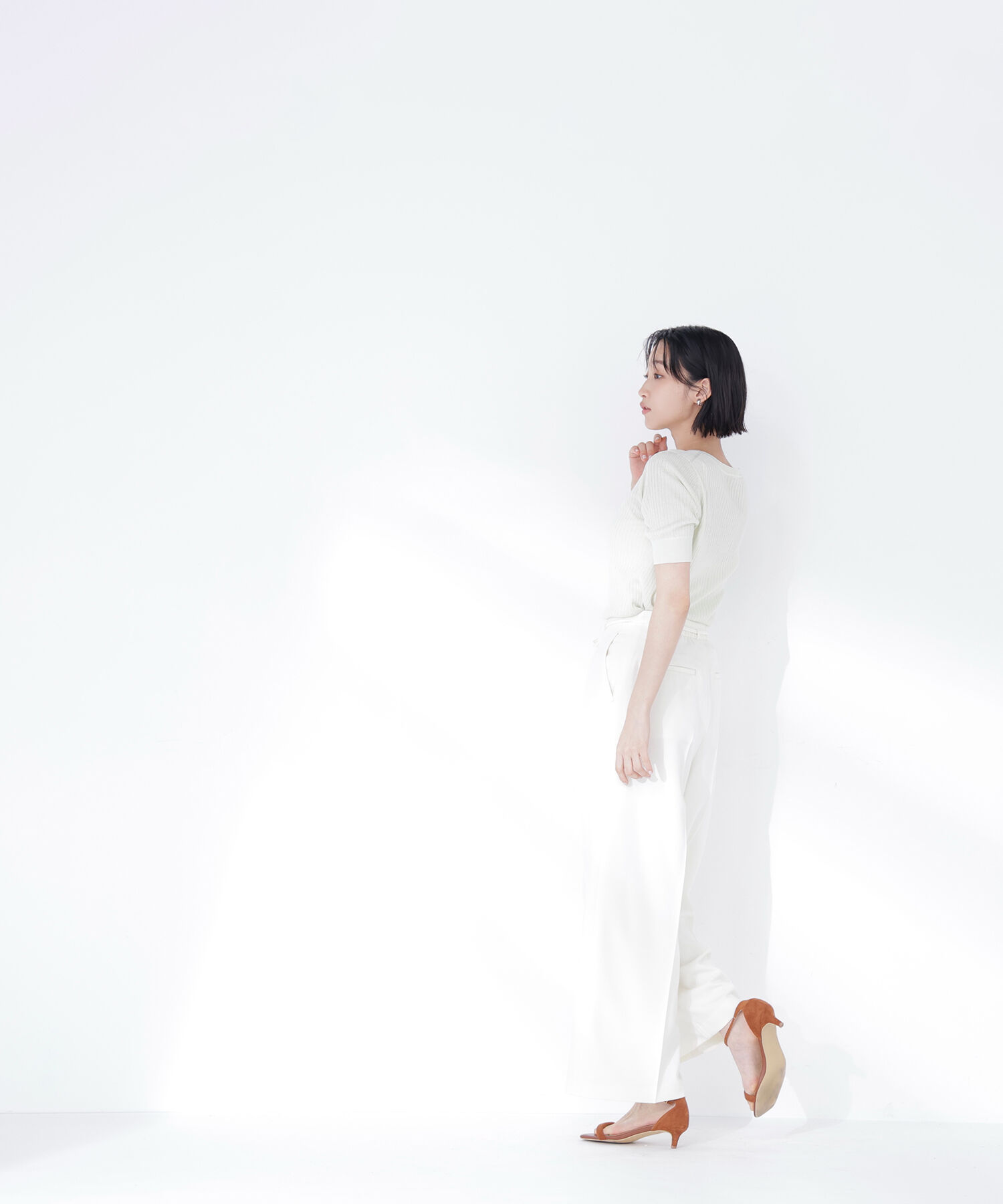  「ナローリボンタックワイドパンツ」|その他|