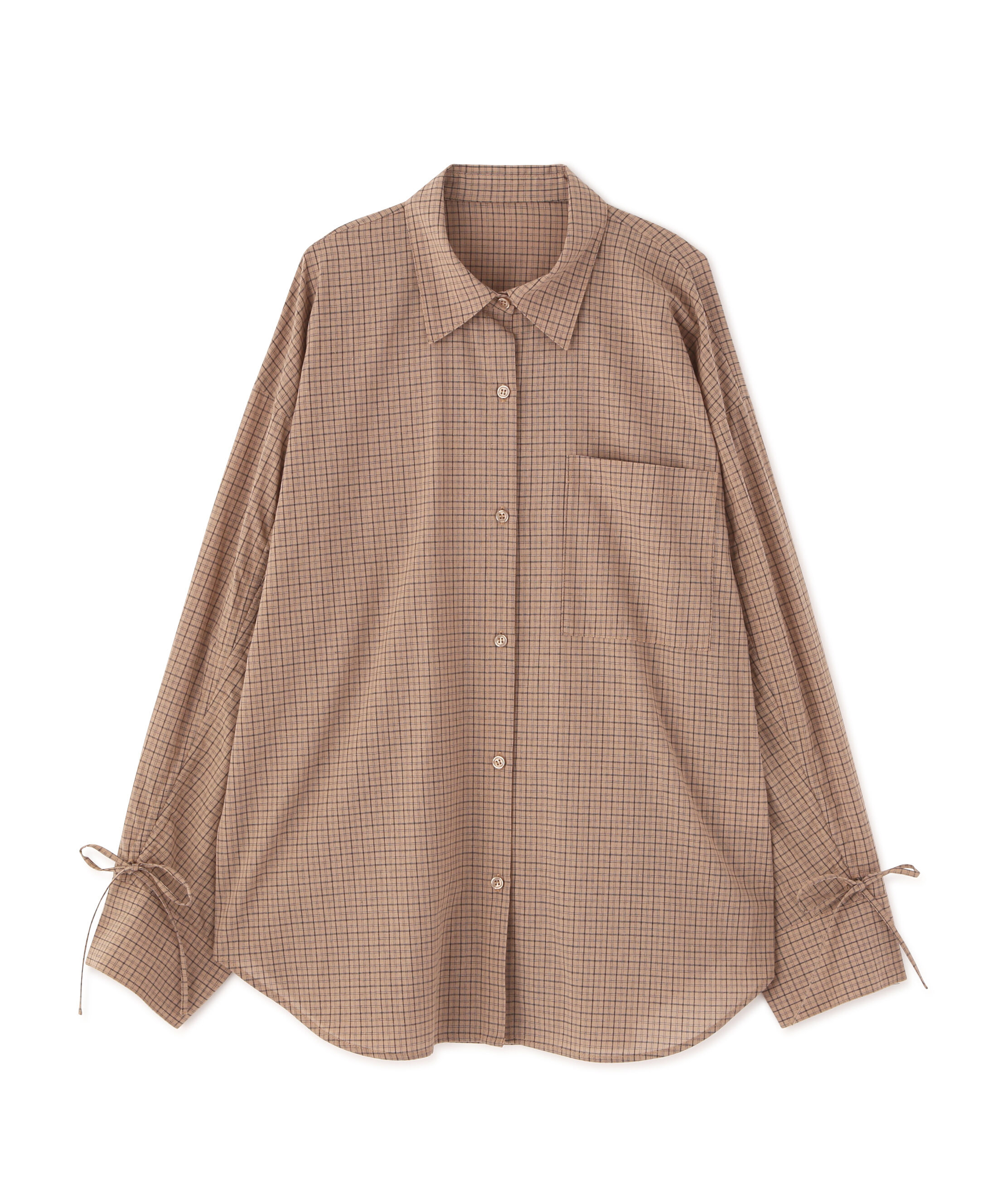  「袖シャーリングオーバーシャツ」|シャツ・ブラウス|