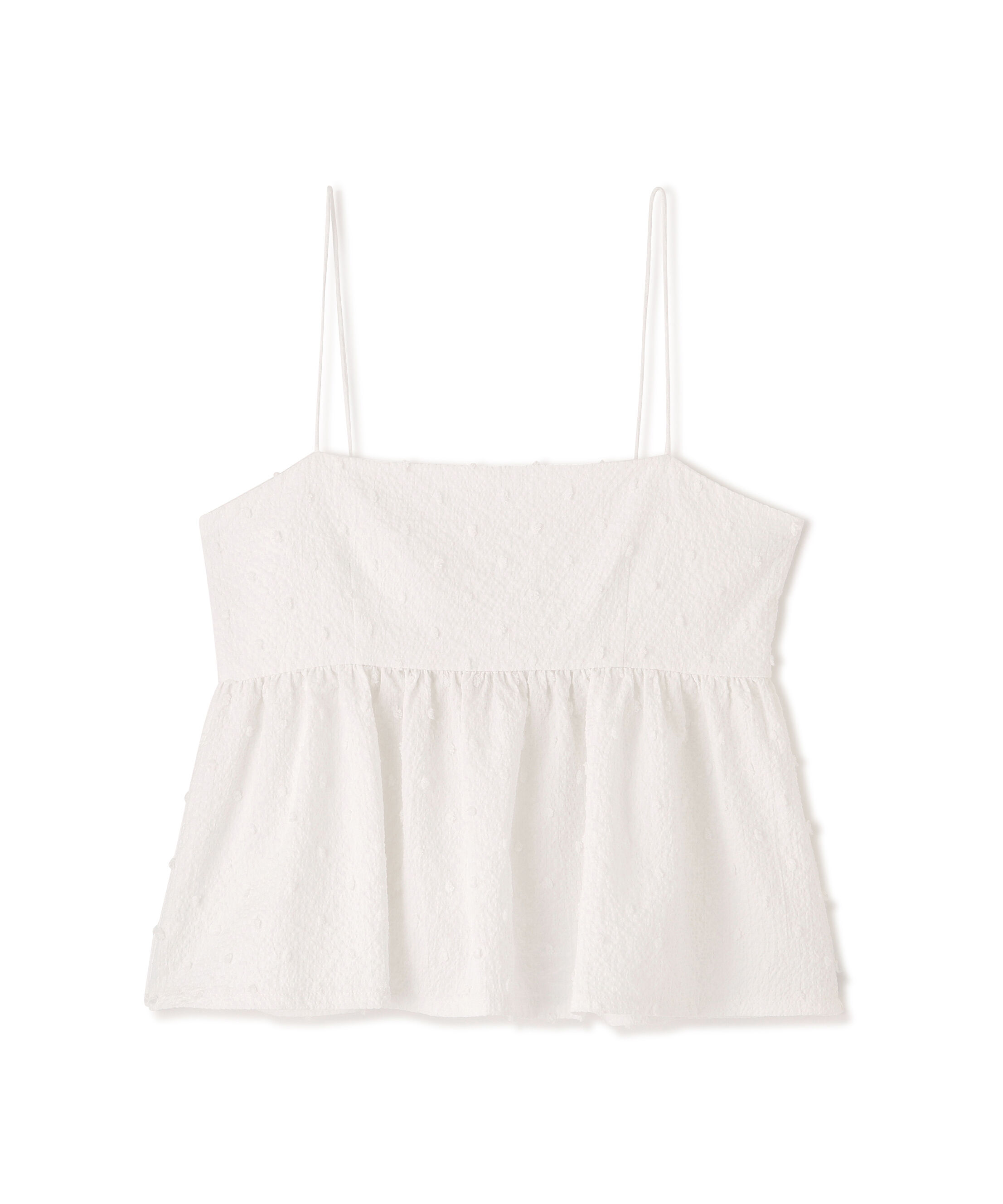  「ドットジャガードキャミソールビスチェ」|シャツ・ブラウス|