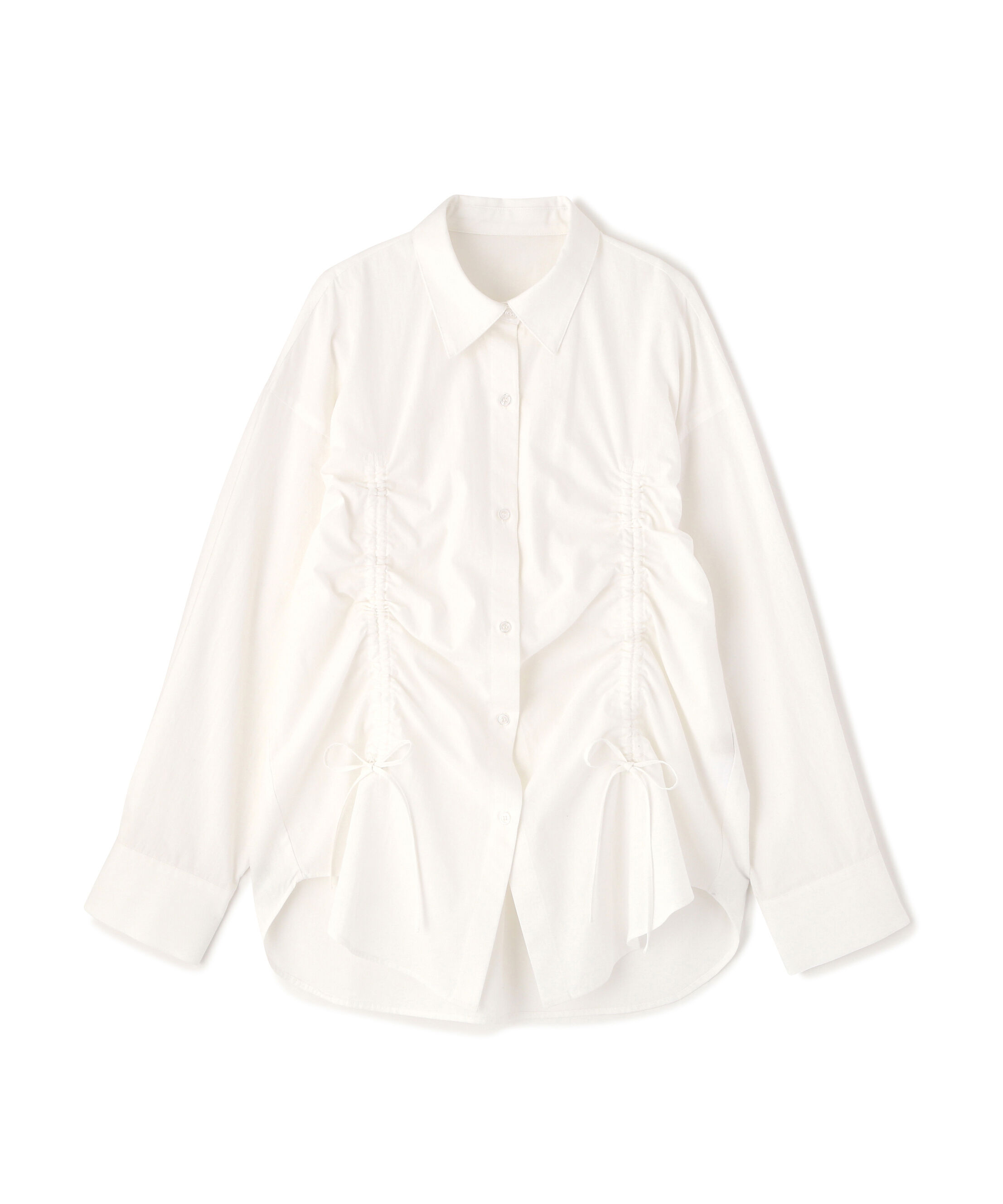  「フロントドロストオーバーサイズシャツ」|シャツ・ブラウス|