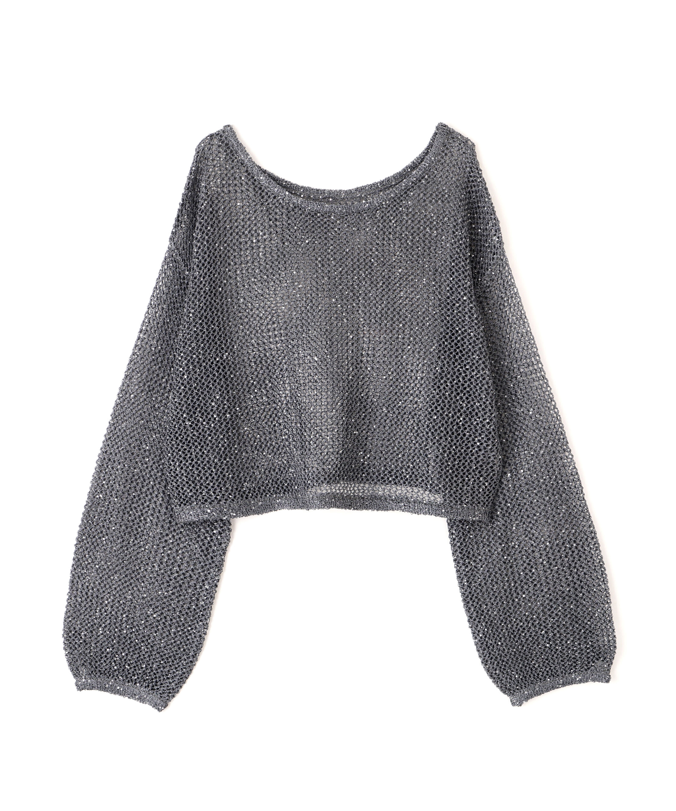  「メッシュスパンコールニット」|ニット・セーター|