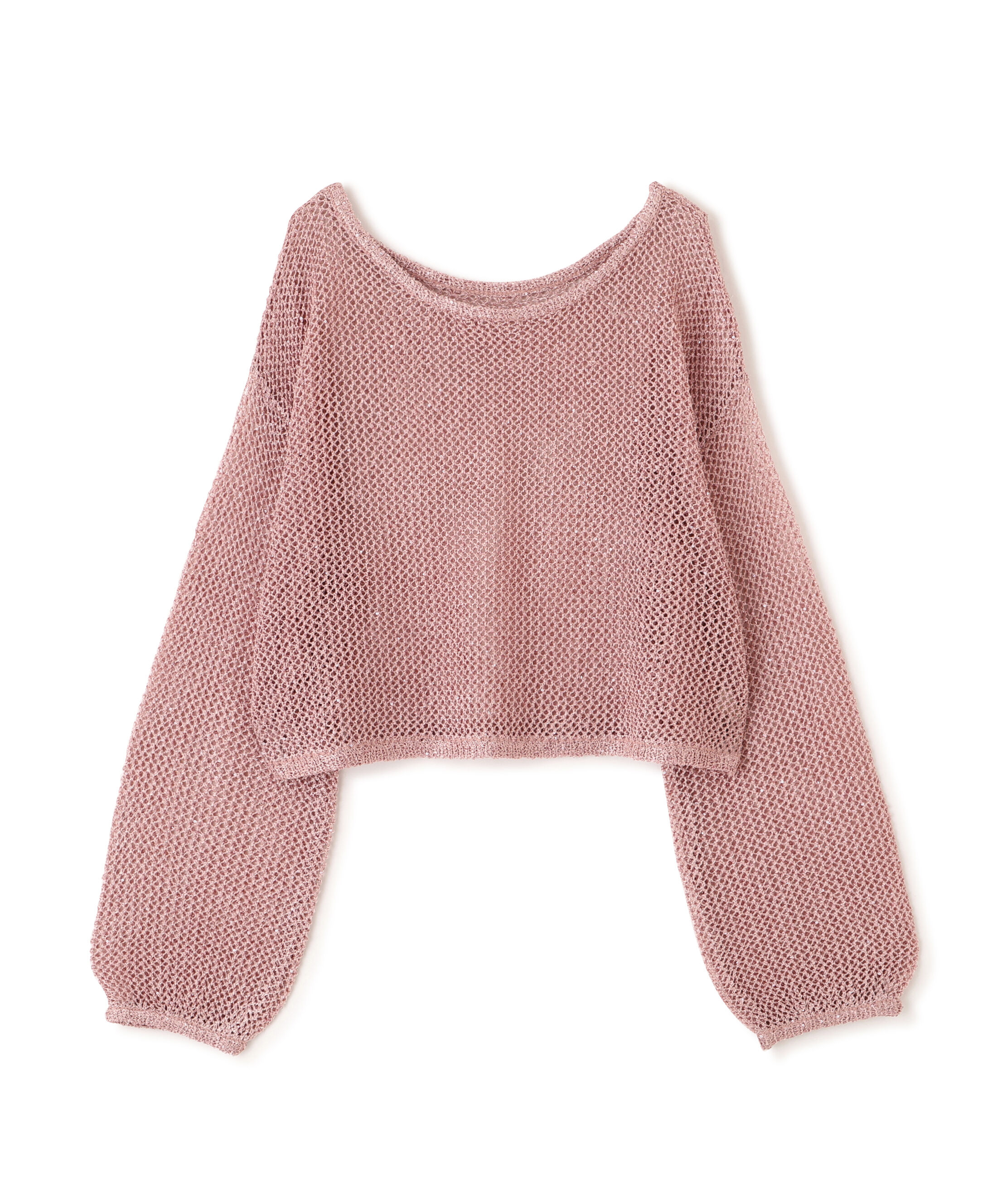  「メッシュスパンコールニット」|ニット・セーター|