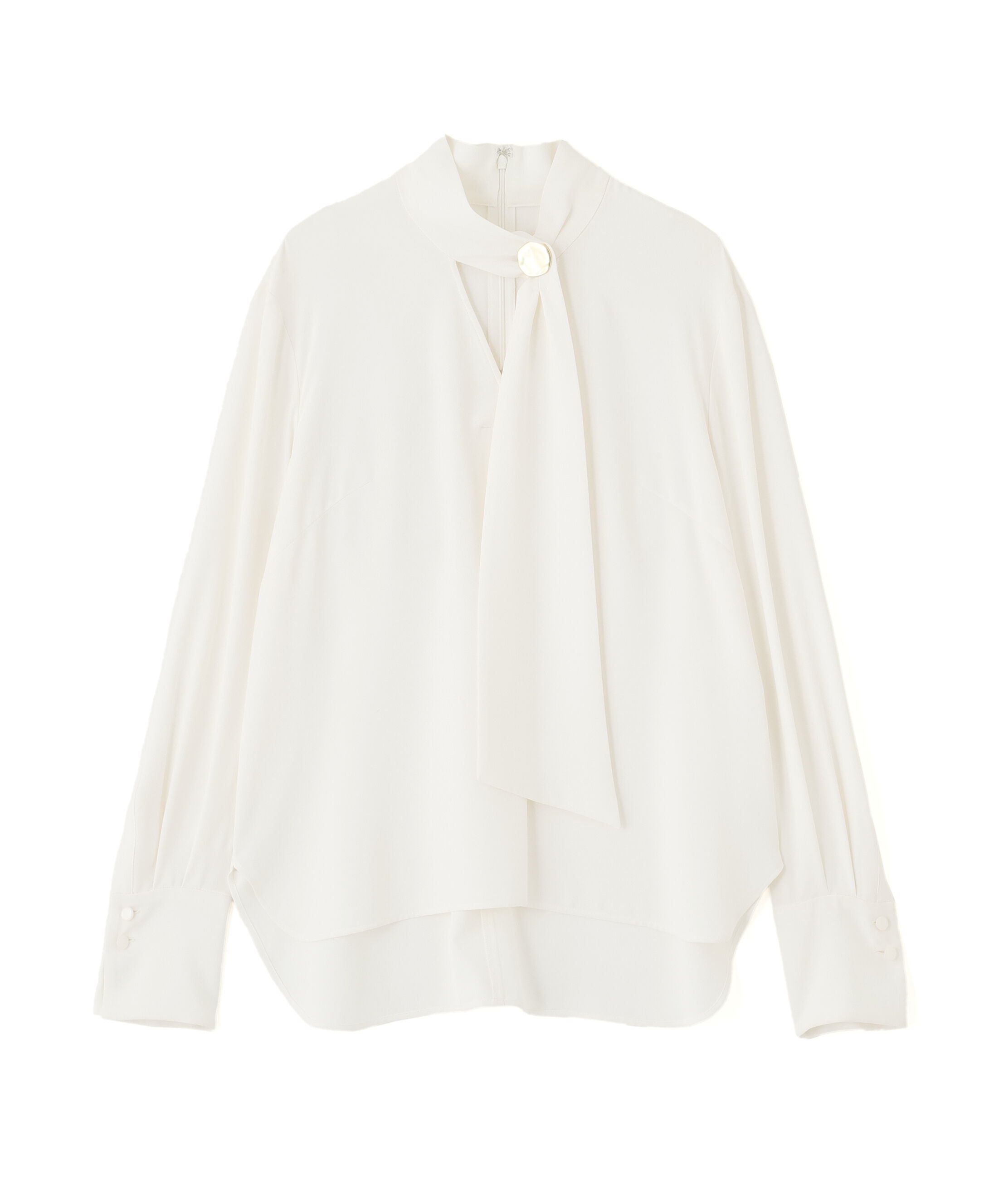  「◆メタル釦ボウタイブラウス」|シャツ・ブラウス|