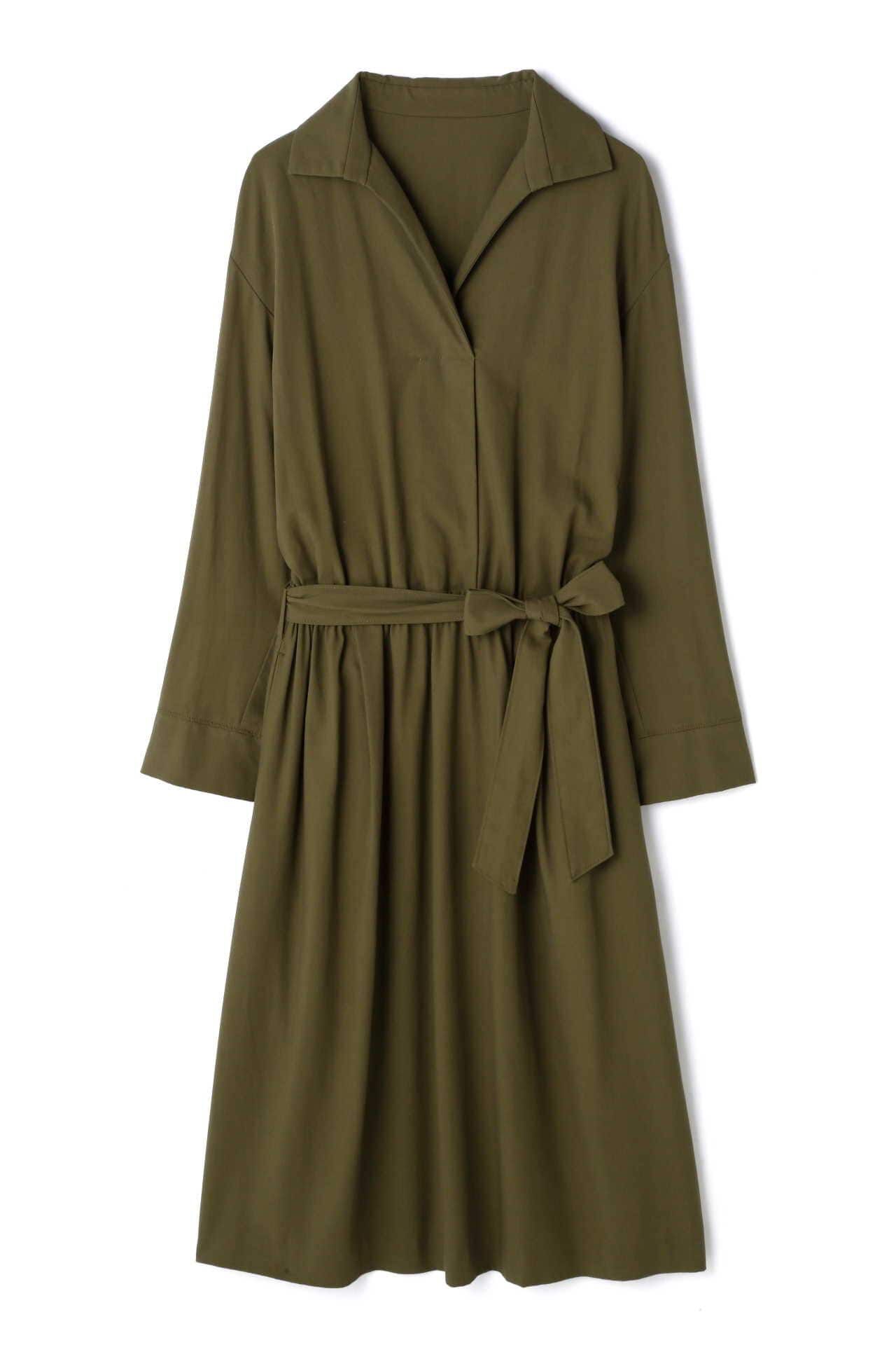  「サッシュベルト付きウエストゴムワンピース◆」|ワンピース|