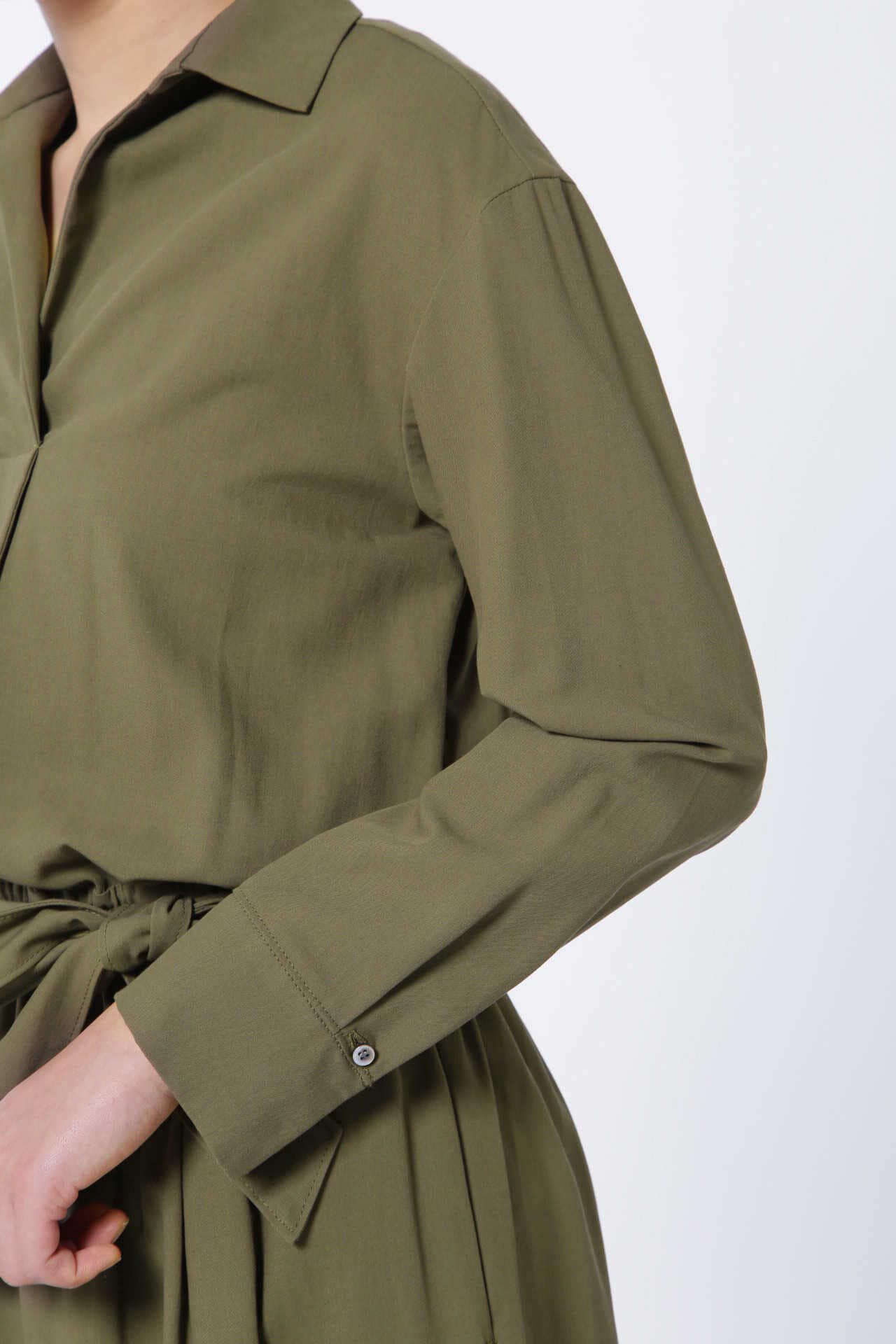  「サッシュベルト付きウエストゴムワンピース◆」|ワンピース|