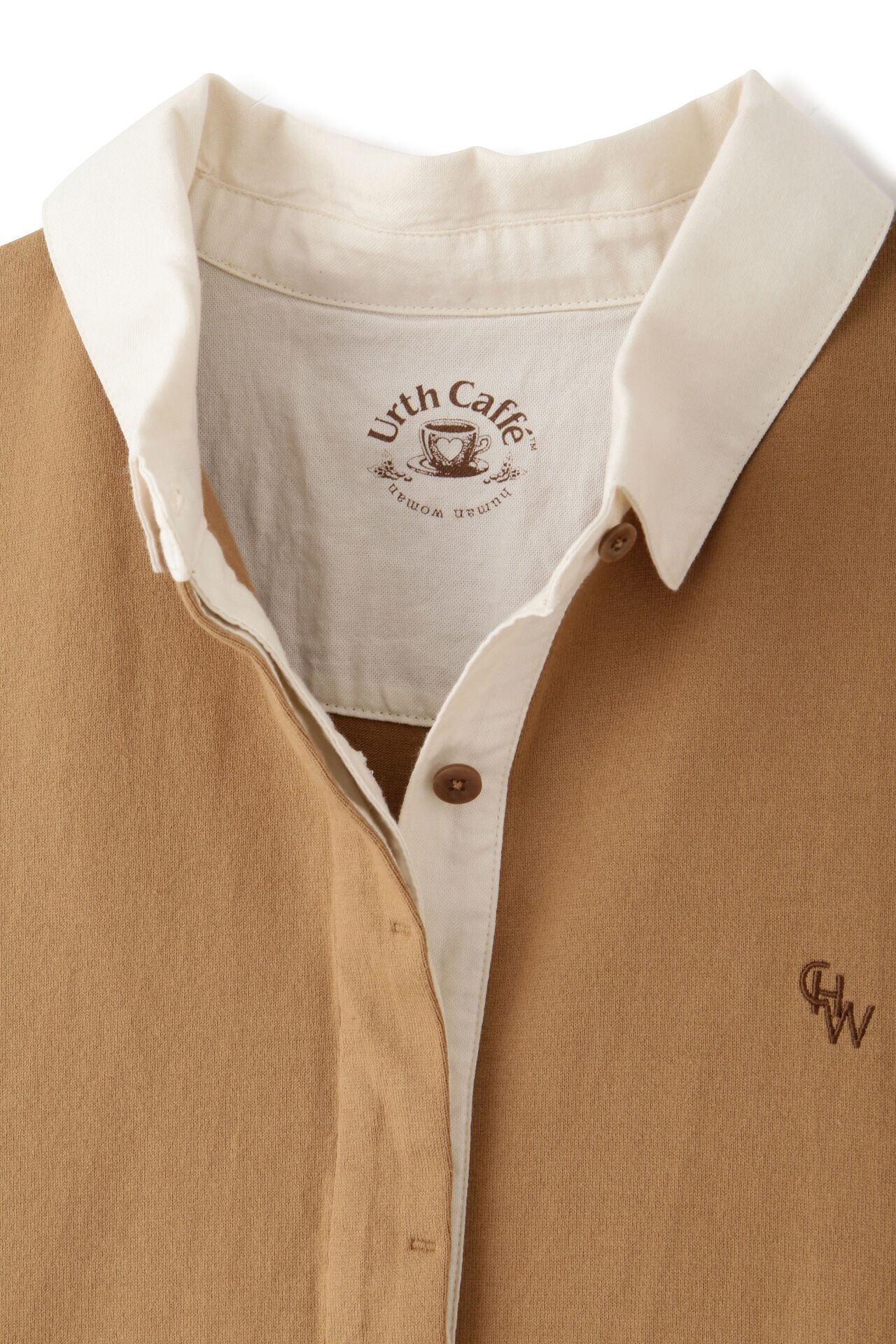  「◆コーヒー染め・30/2度詰天竺ワンピース」|ワンピース|