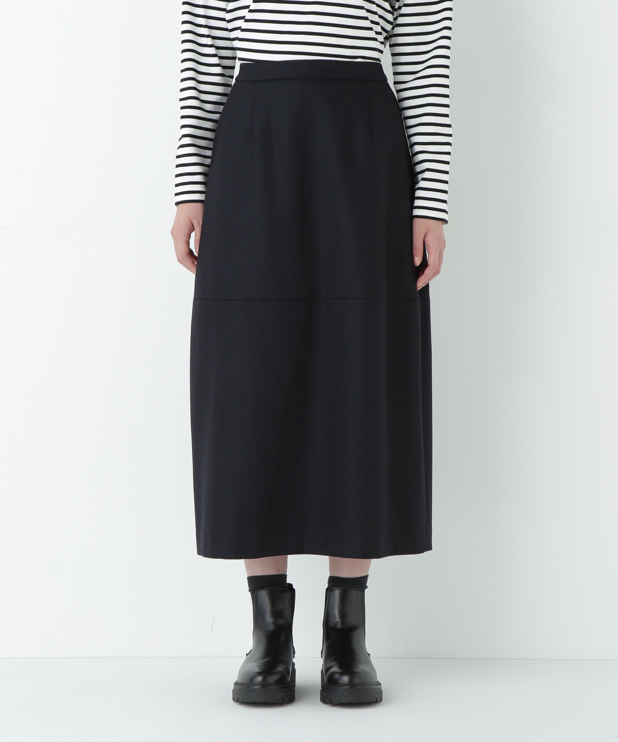  「ウールサキソニーコクーンスカート」|スカート|