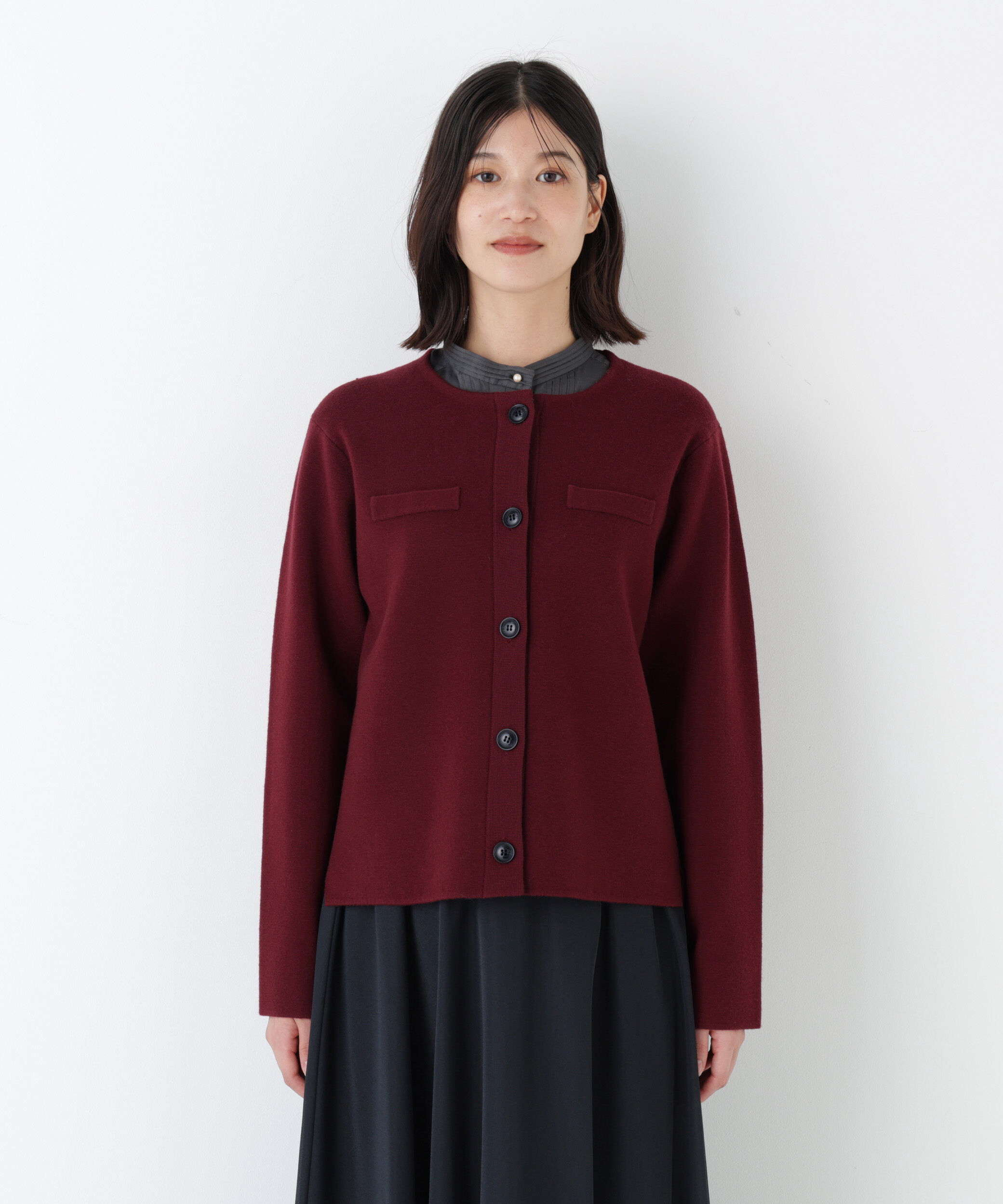  「◆ハイゲージミラノリブクルーネックジャケット」|その他|