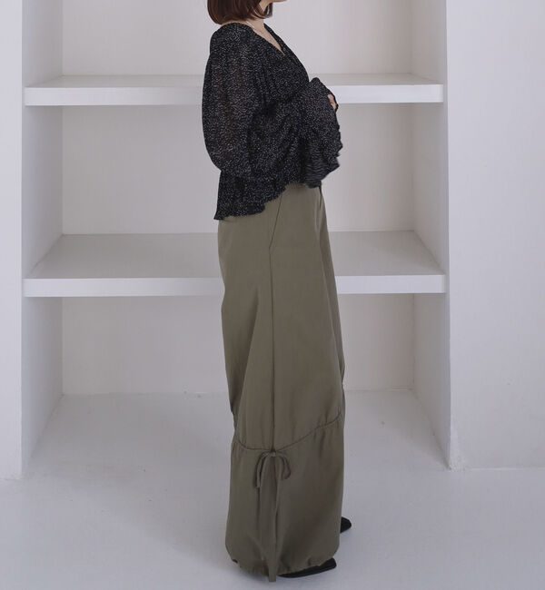 archives「ドットアソート楊柳ブラウスアンサンブル」|カーディガン|