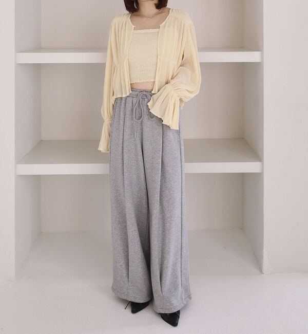 archives「ドットアソート楊柳ブラウスアンサンブル」|カーディガン|