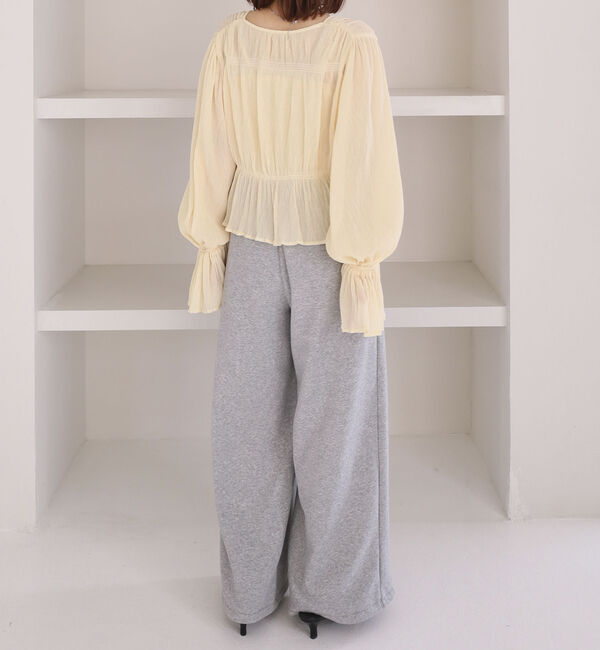 archives「ドットアソート楊柳ブラウスアンサンブル」|カーディガン|