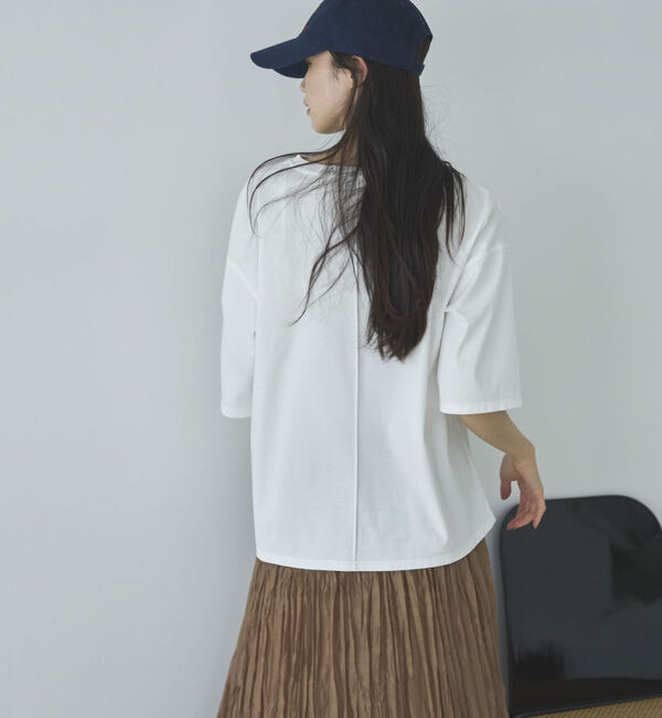 Doux archives「半端袖ロゴＴシャツ」|Tシャツ・カットソー|