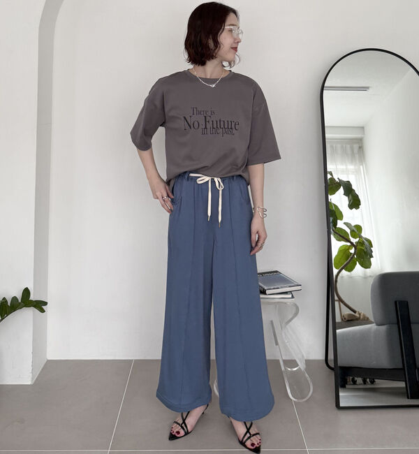 Doux archives「半端袖ロゴＴシャツ」|Tシャツ・カットソー|