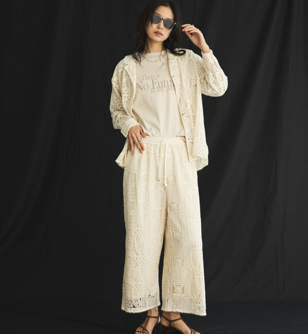 Doux archives「半端袖ロゴＴシャツ」|Tシャツ・カットソー|