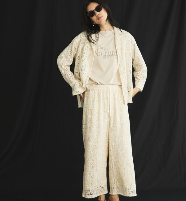 Doux archives「半端袖ロゴＴシャツ」|Tシャツ・カットソー|