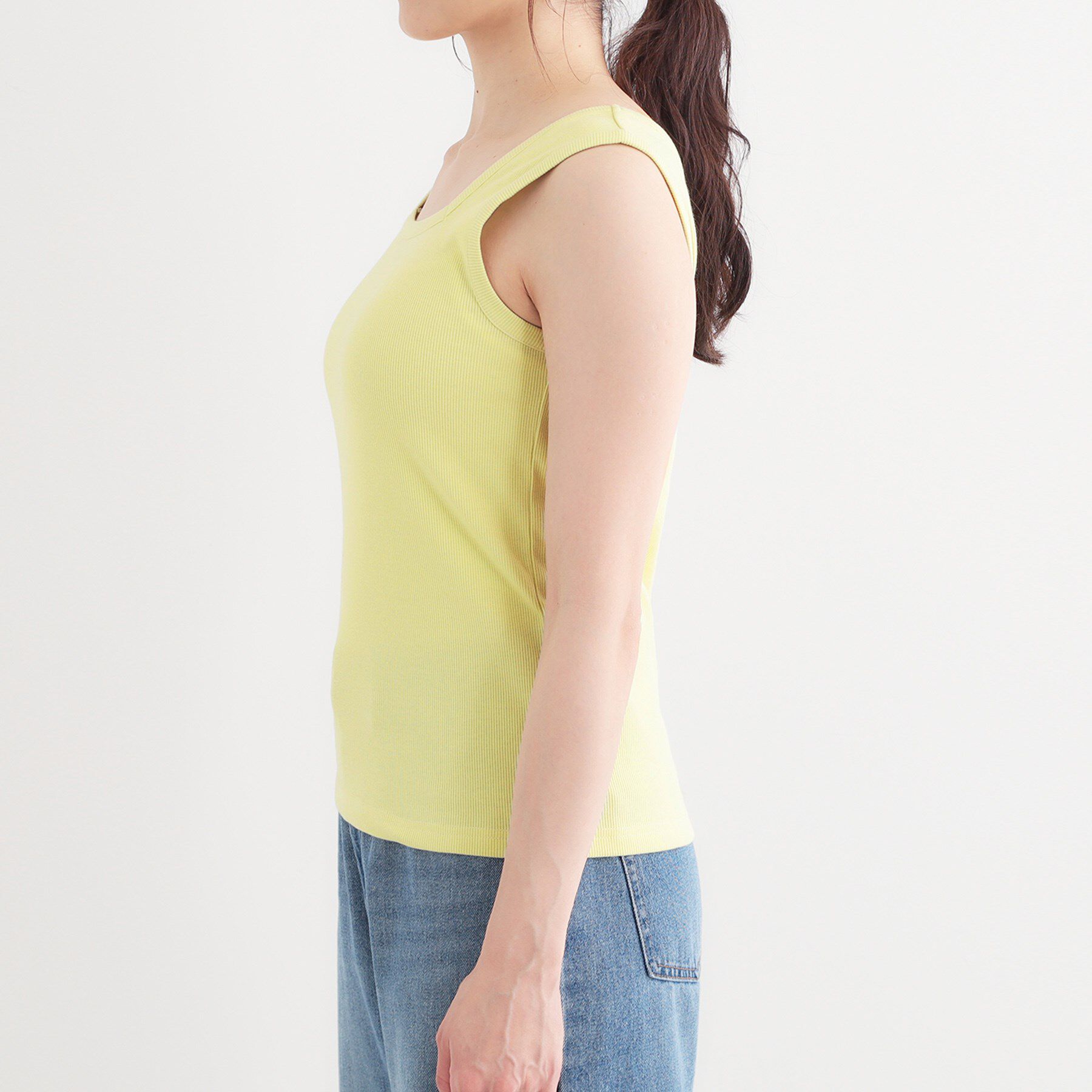 SHOO･LA･RUE「【S-LL】2WAYネック リブタンクトップ」|キャミソール|