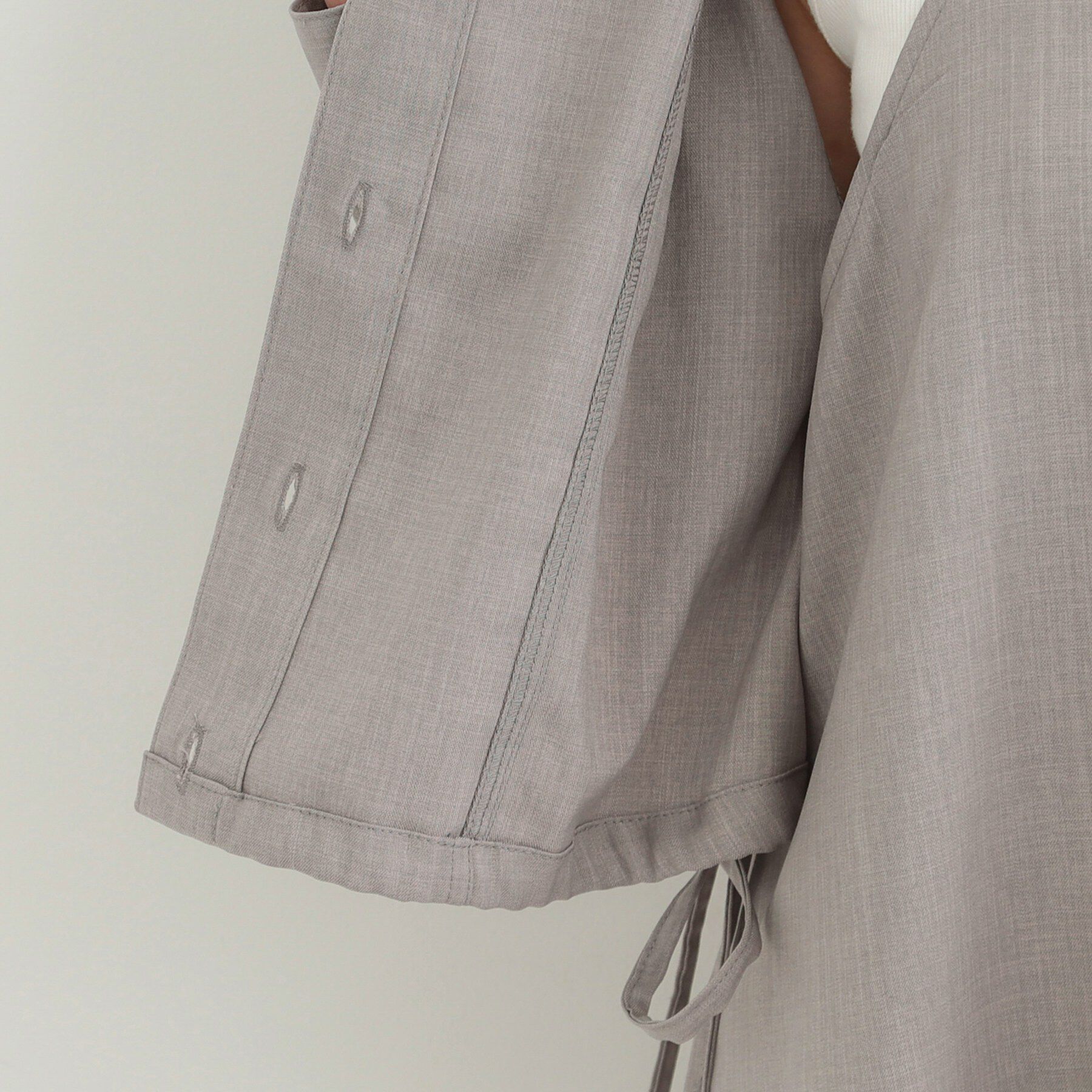 SHOO･LA･RUE「【2点セット/S-LL】おとなの抜け感 ショート丈シャツ＋キャミワンピース」|スーツ|