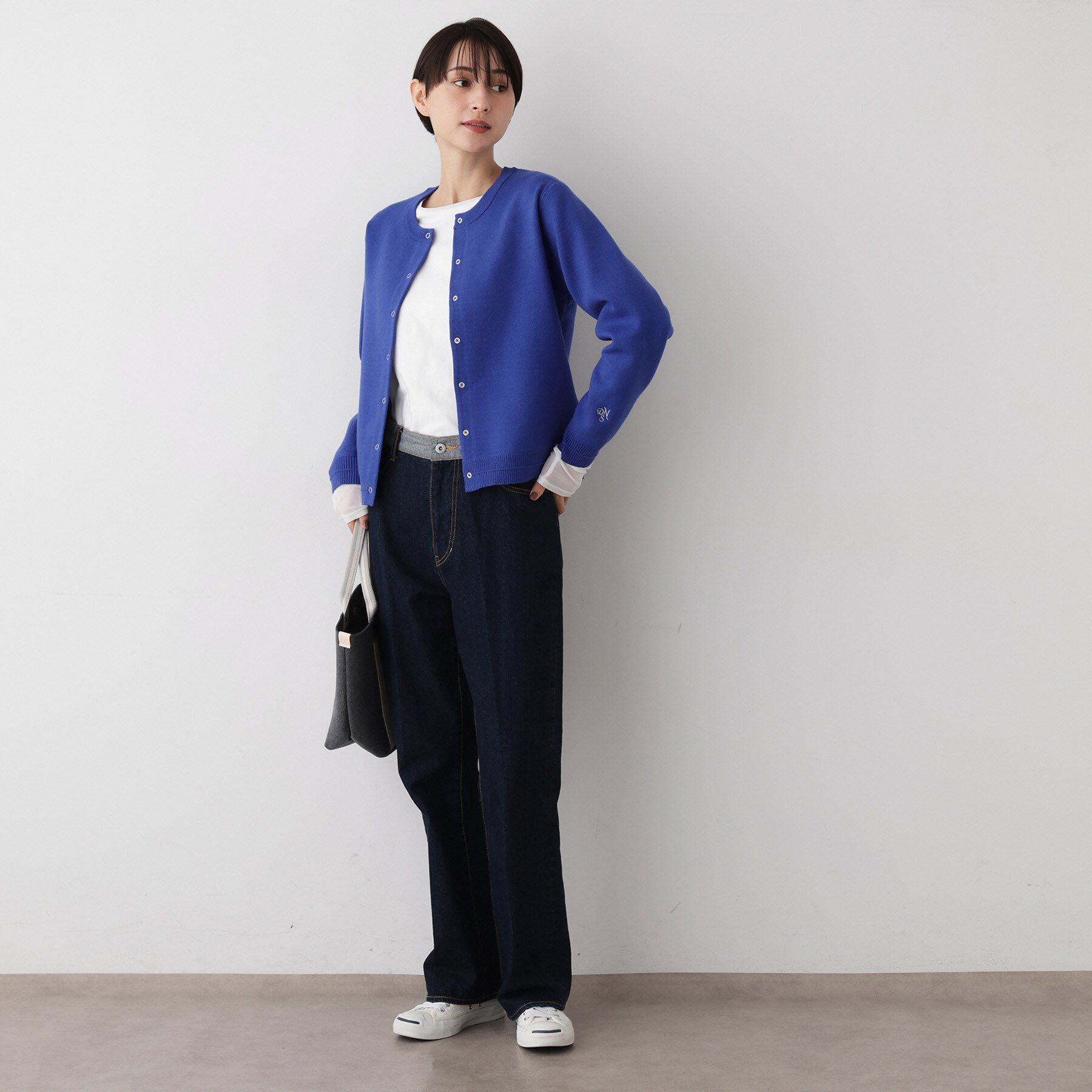 Dessin「【洗える】クルーネックカーディガン」|ニット・セーター|